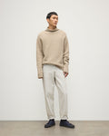Kester Natural Marl Cashmere Funnel Neck Jumper