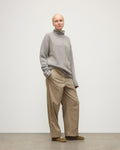 Kester Blue Marl Cashmere Funnel Neck Jumper