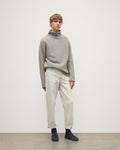 Kester Blue Marl Cashmere Funnel Neck Jumper