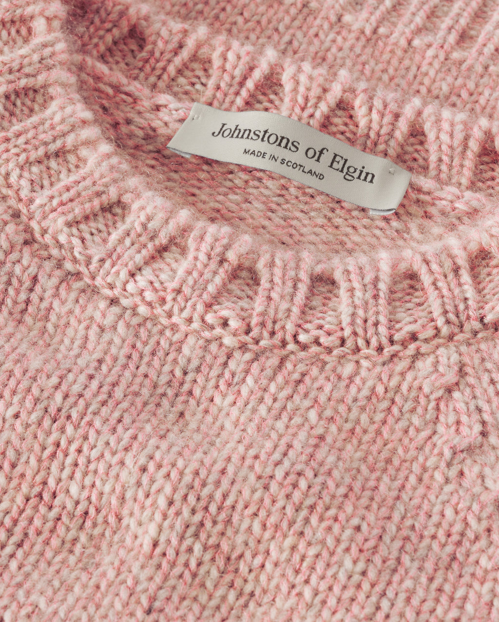Bay Pink Marl Cashmere & Cotton Jumper