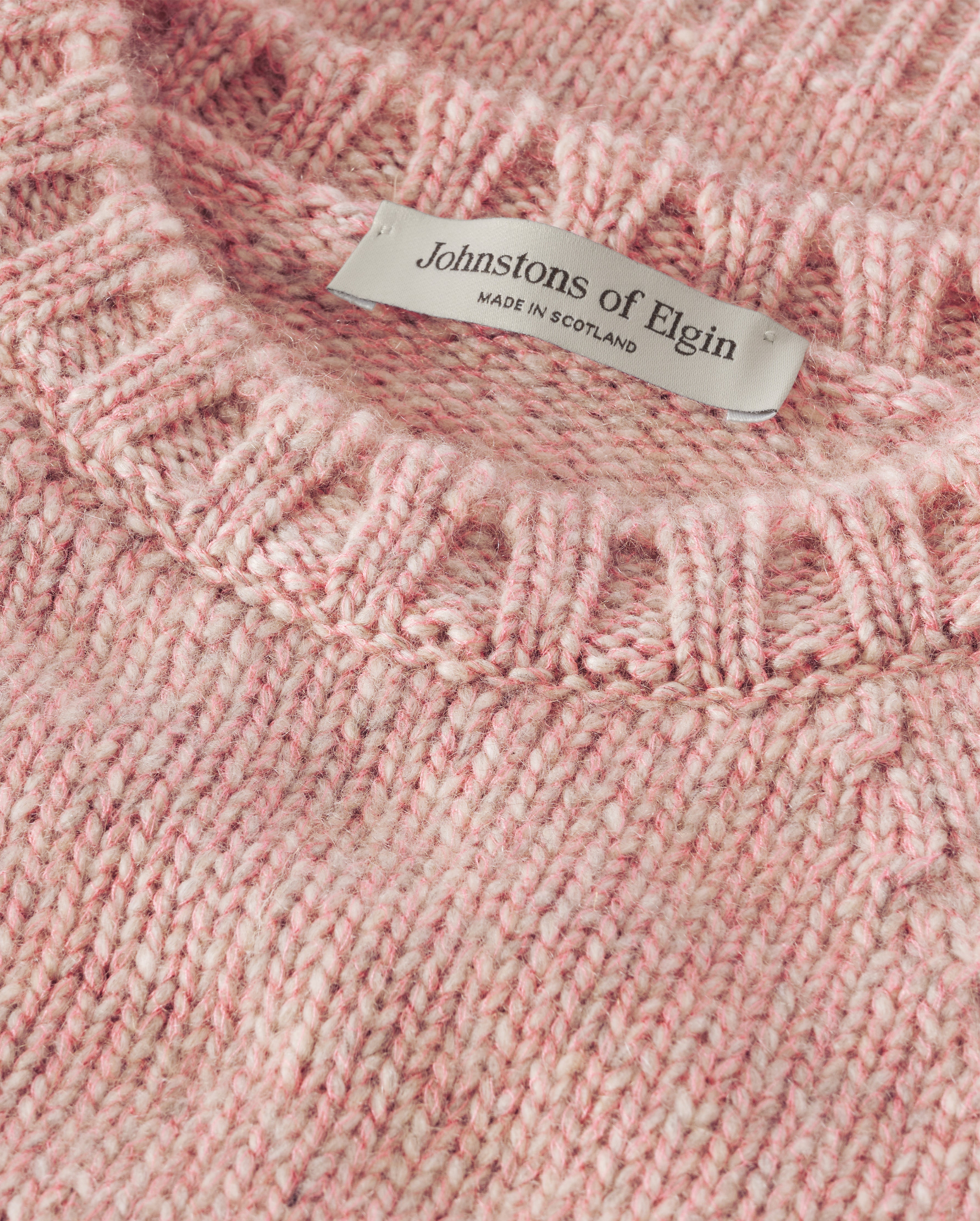 Bay Pink Marl Cashmere & Cotton Jumper