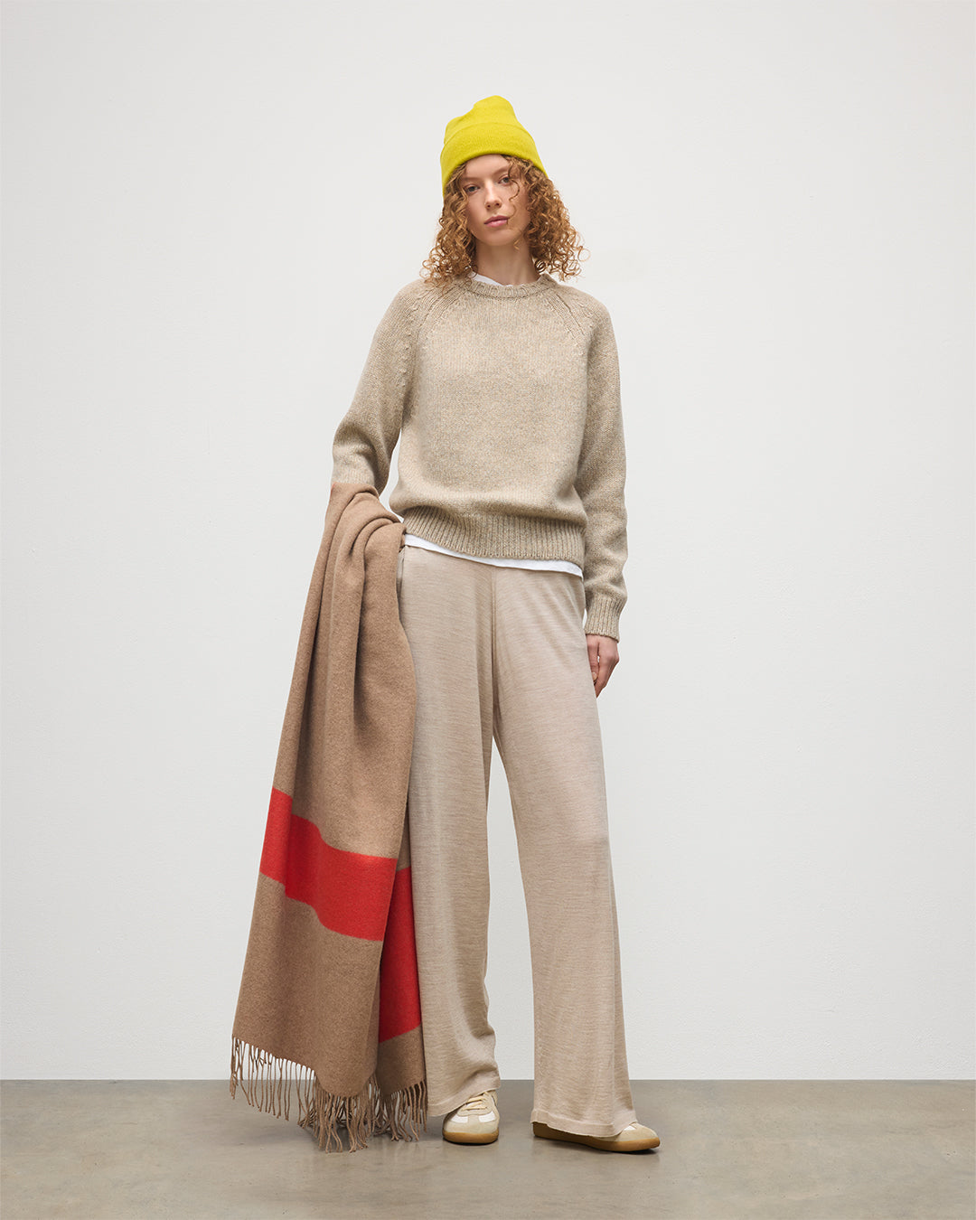 Bay Natural Marl Cashmere & Cotton Jumper