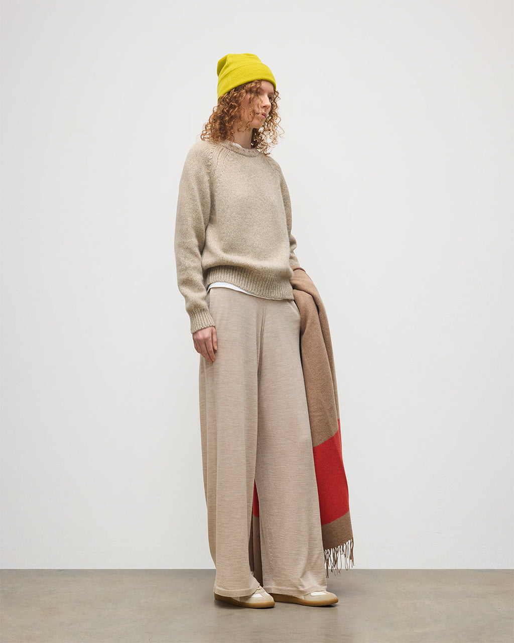 Bay Natural Marl Cashmere & Cotton Jumper