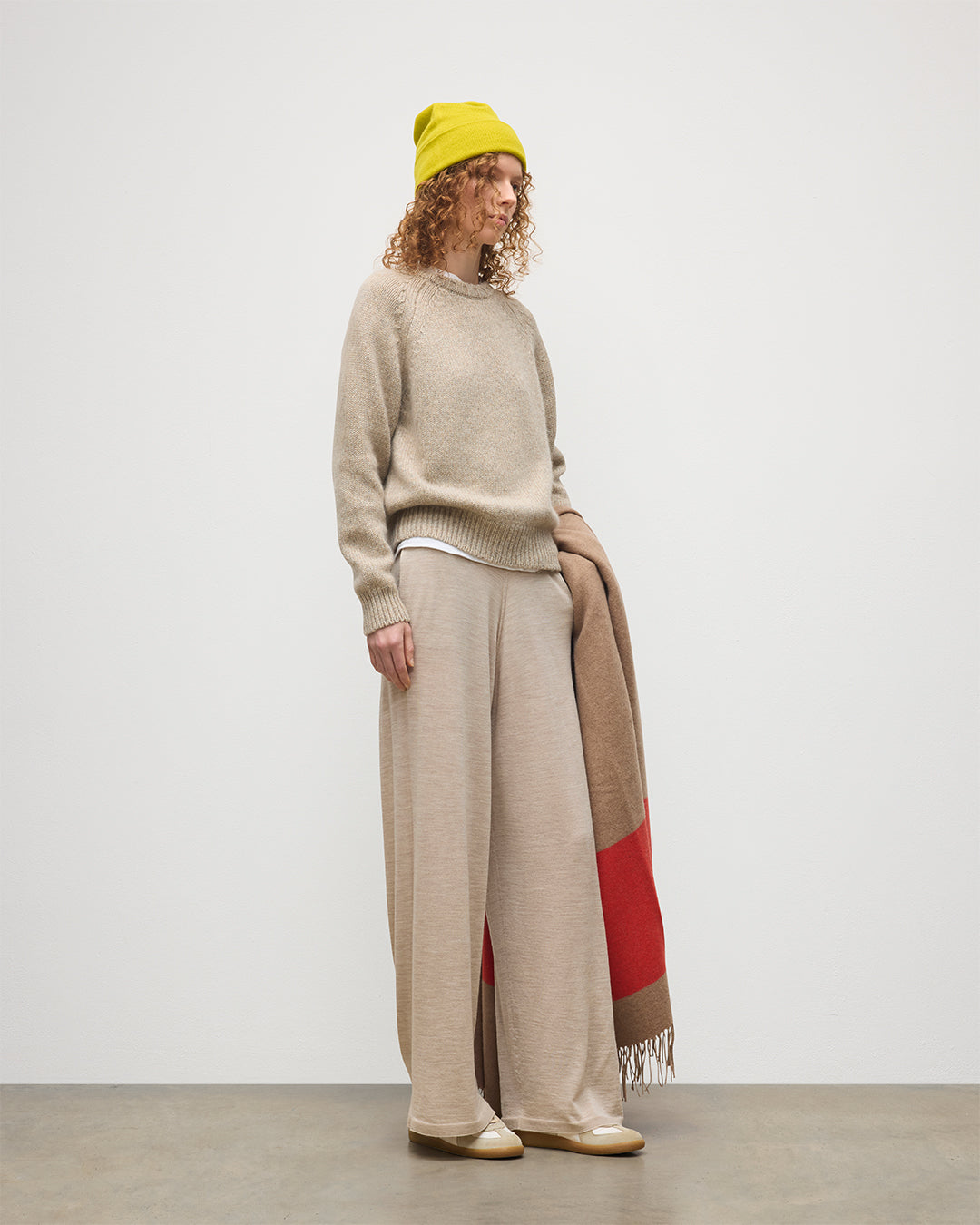 Bay Natural Marl Cashmere & Cotton Jumper