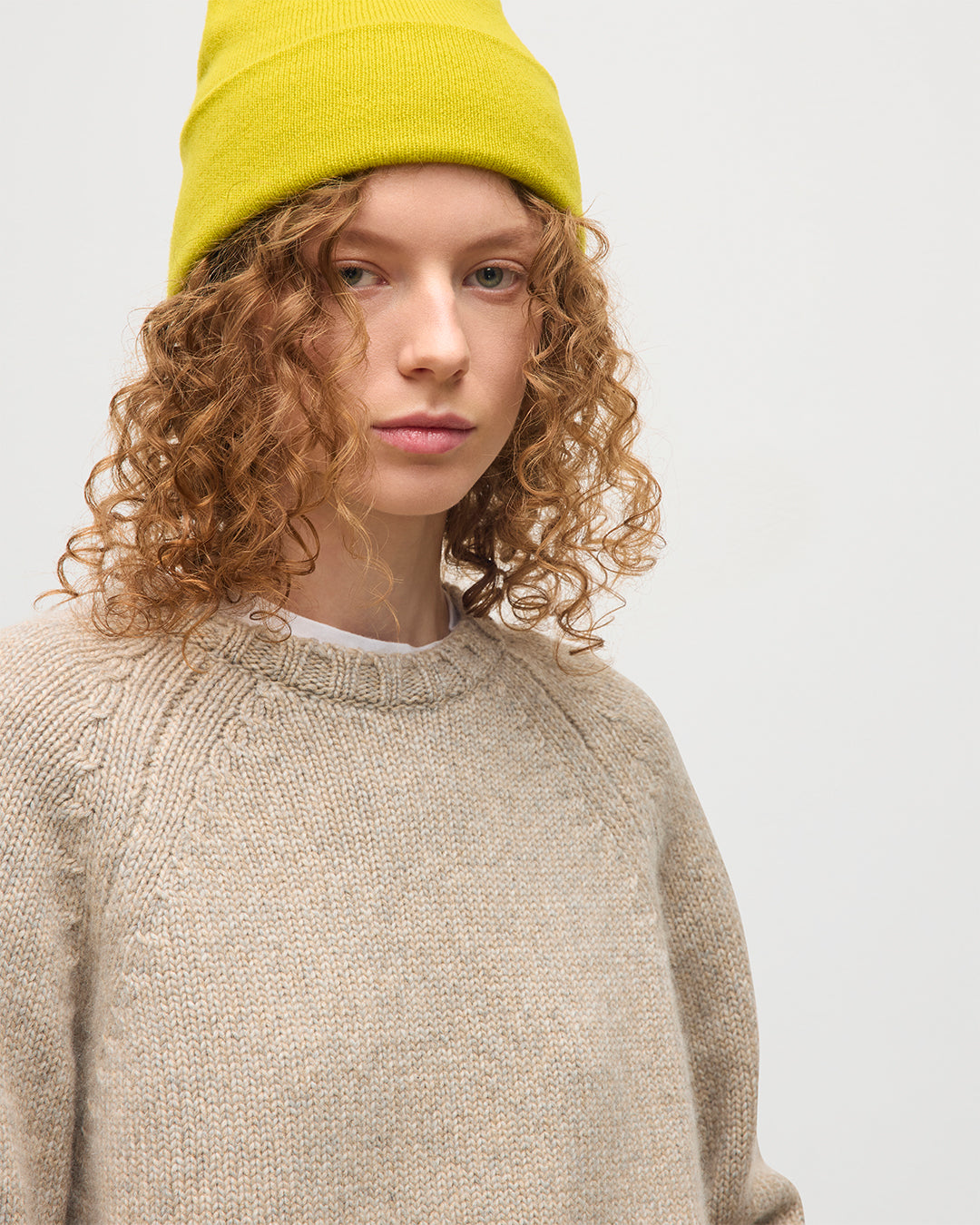 Bay Natural Marl Cashmere & Cotton Jumper
