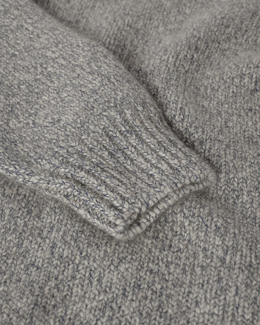 Bay Blue Marl Cashmere & Cotton Jumper
