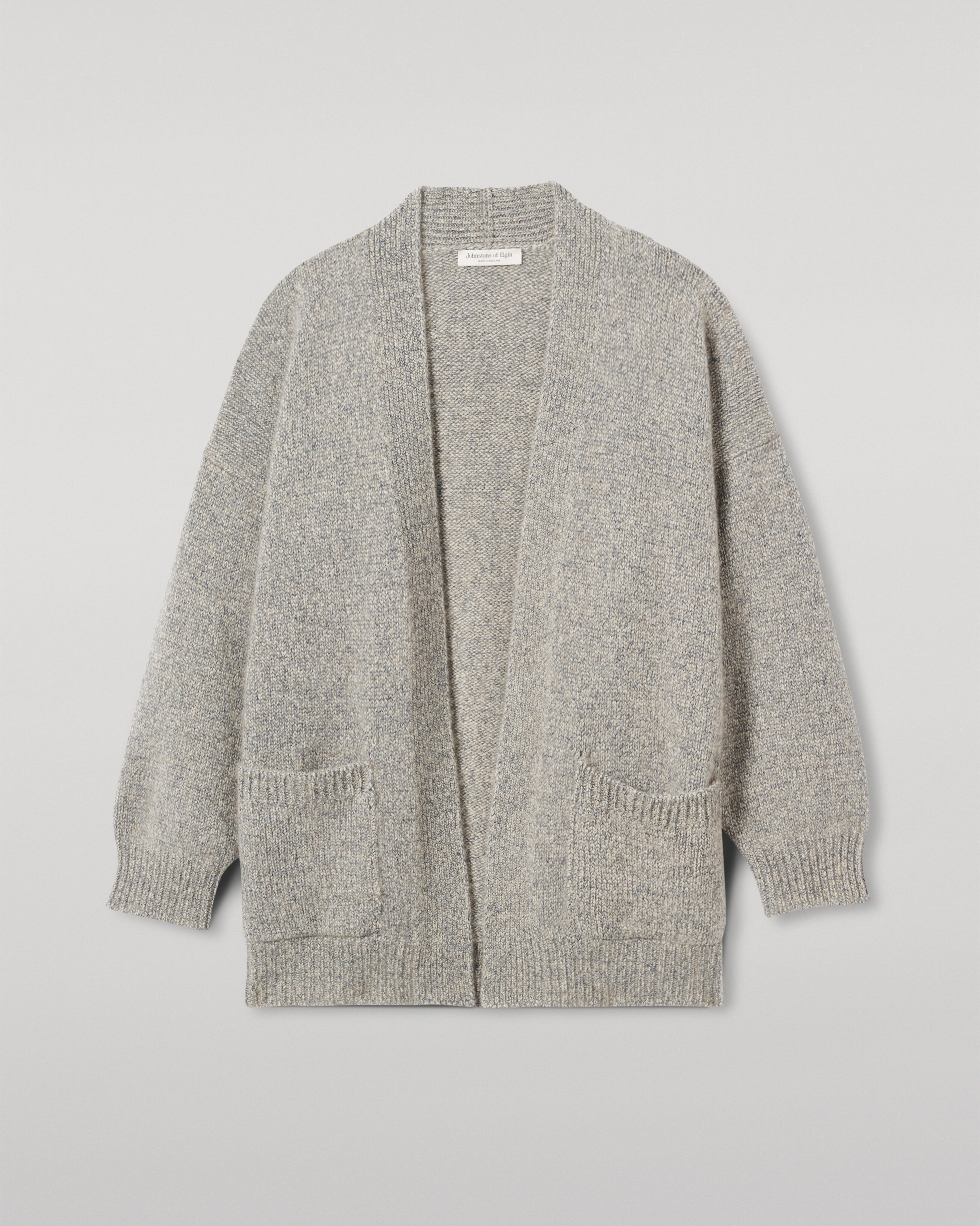 Bay Blue Marl Cashmere & Cotton Cardigan