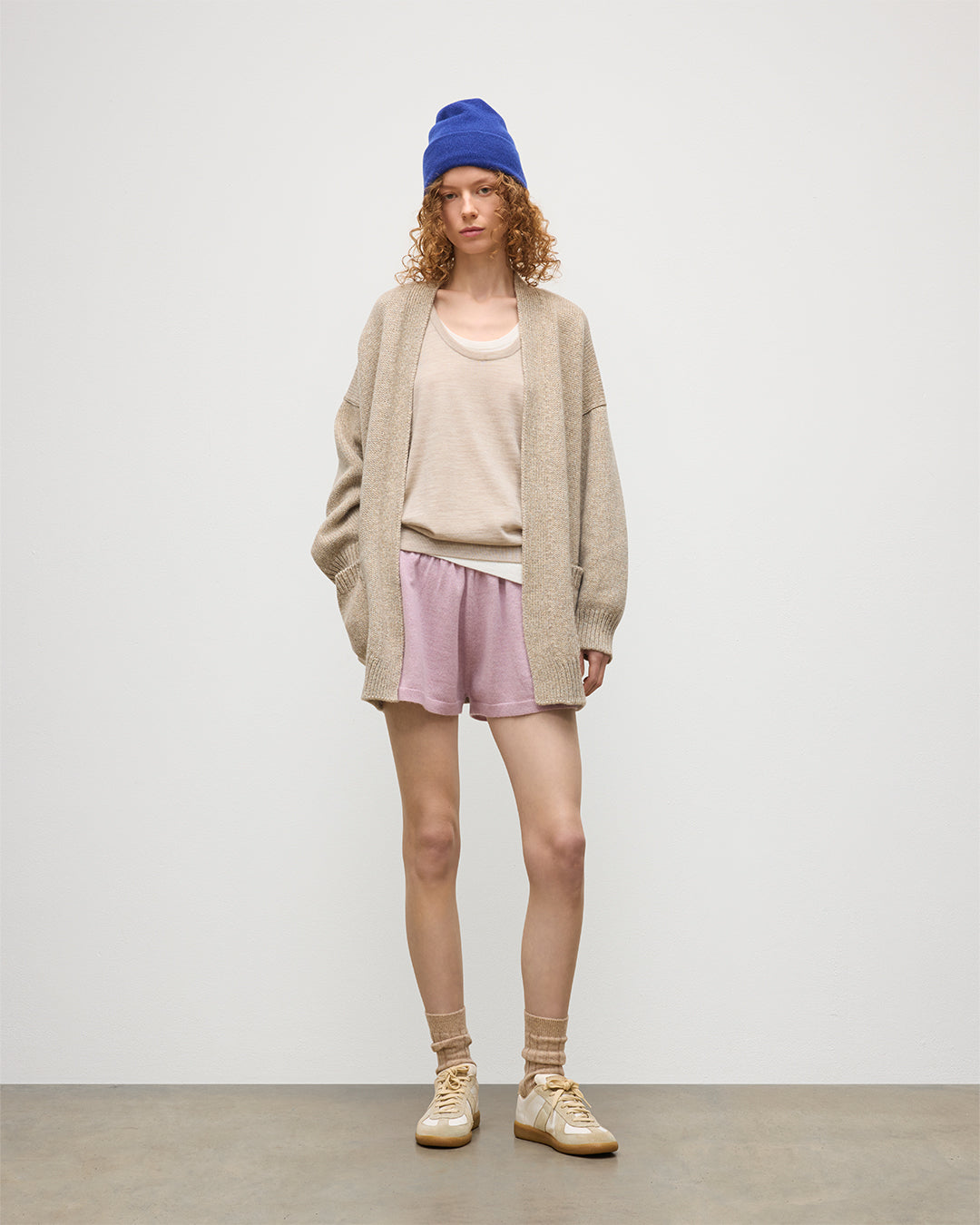 Bay Natural Marl Cashmere & Cotton Cardigan
