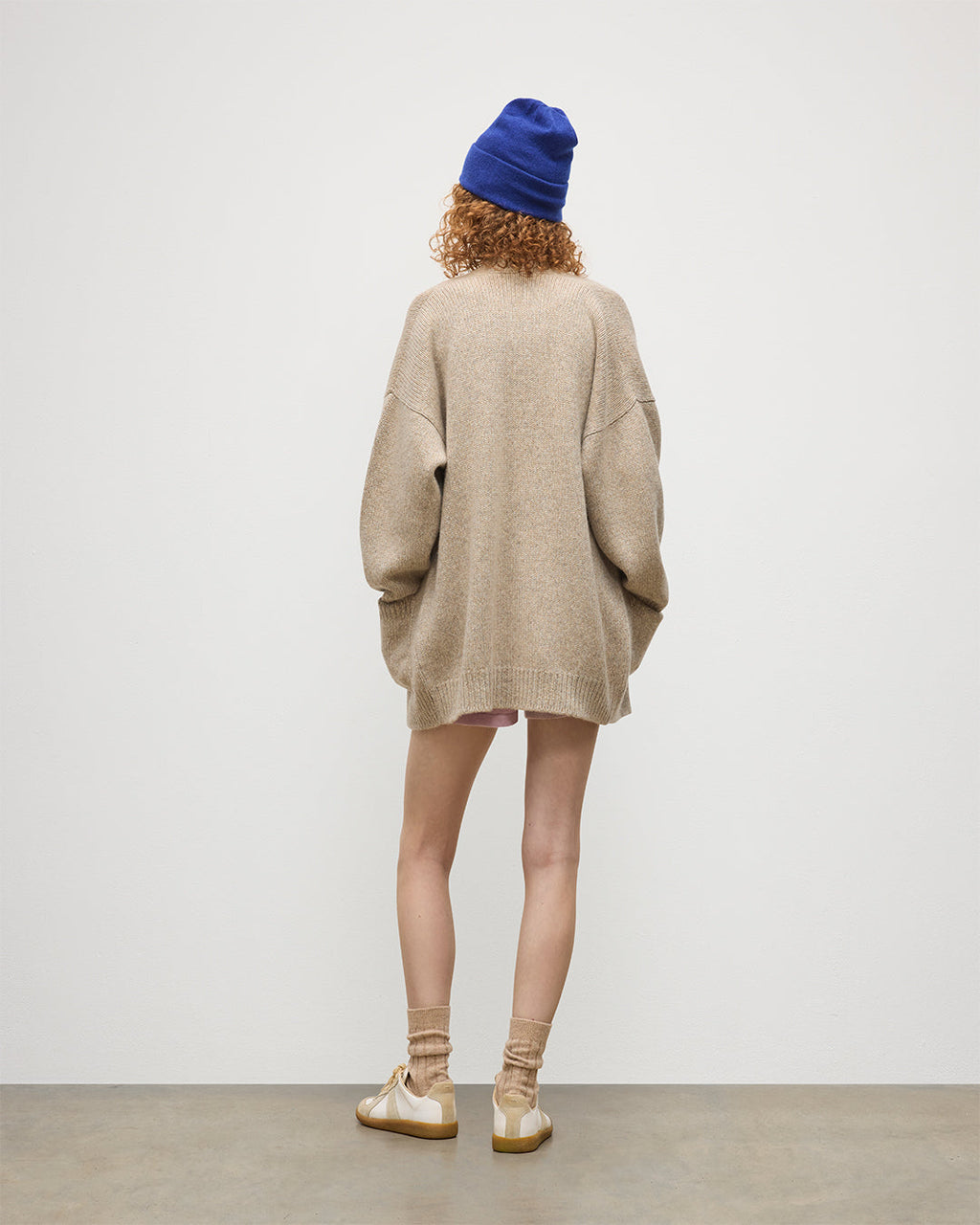Bay Natural Marl Cashmere & Cotton Cardigan