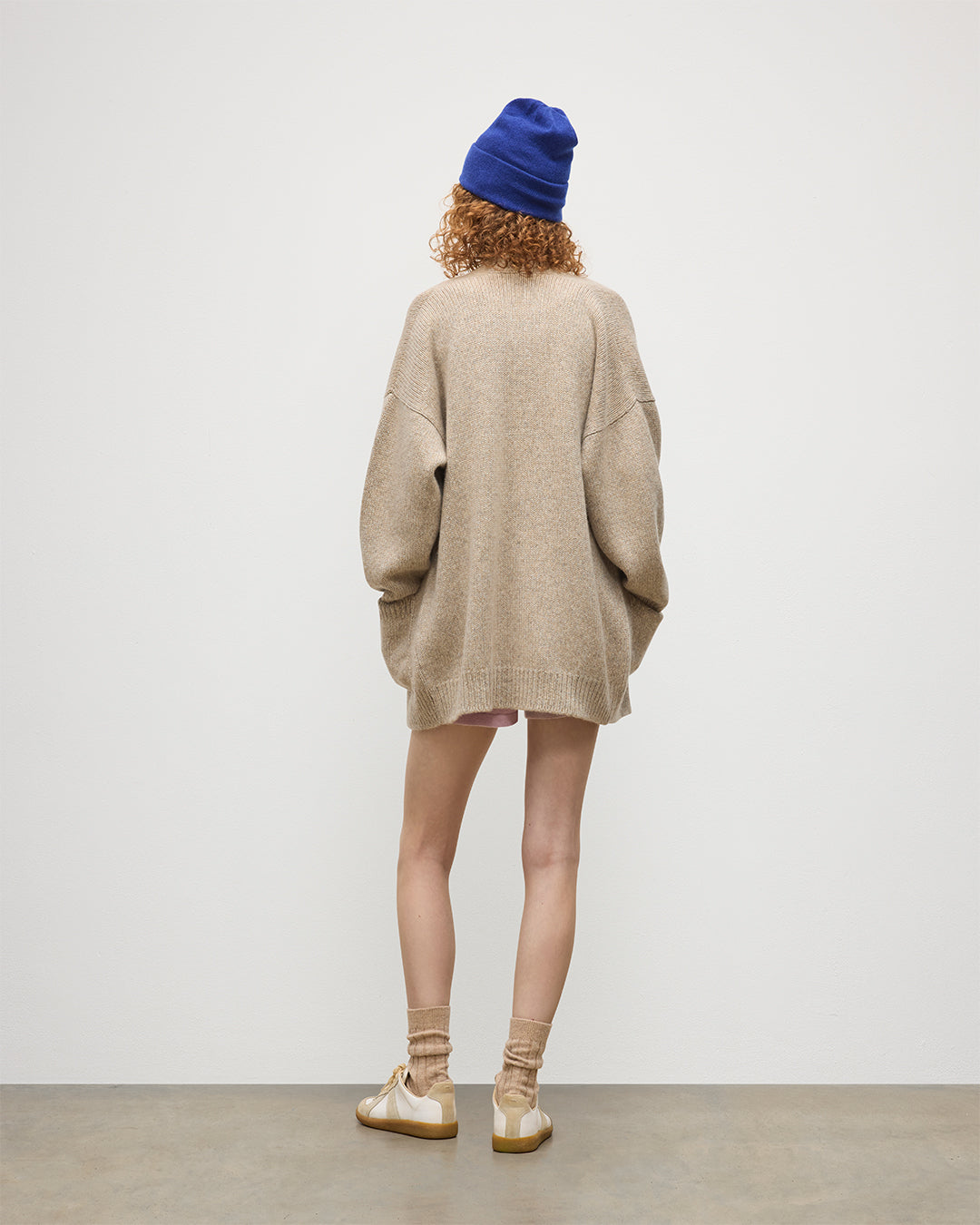 Bay Natural Marl Cashmere & Cotton Cardigan