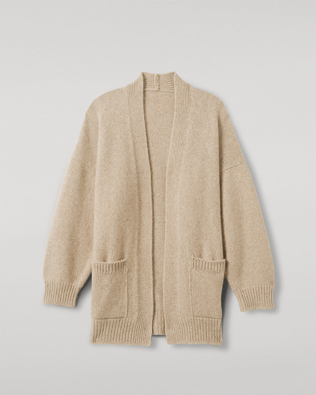 Bay Natural Marl Cashmere & Cotton Cardigan