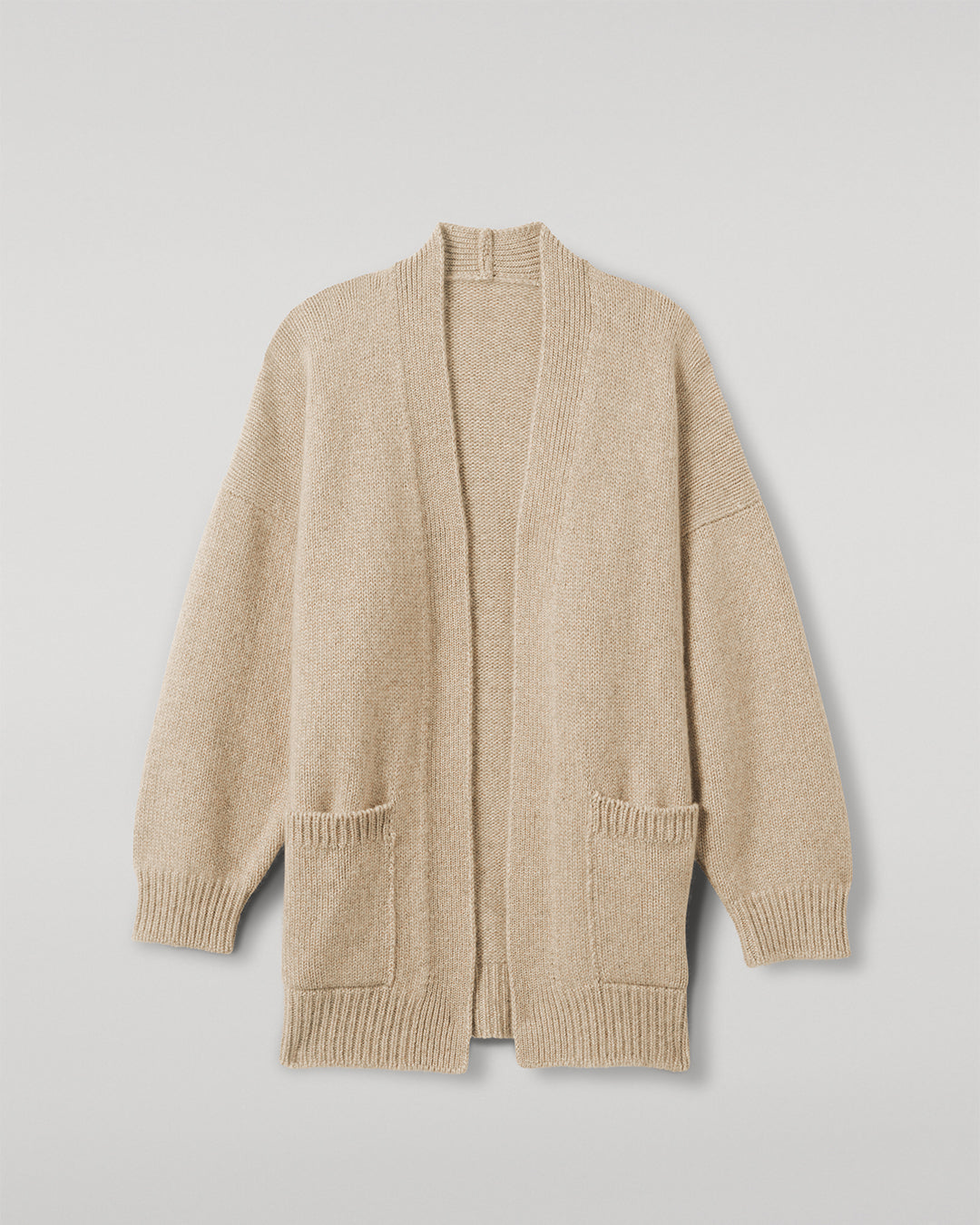 Bay Natural Marl Cashmere & Cotton Cardigan