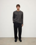 Brushed Cashmere Silk Charcoal Jumper