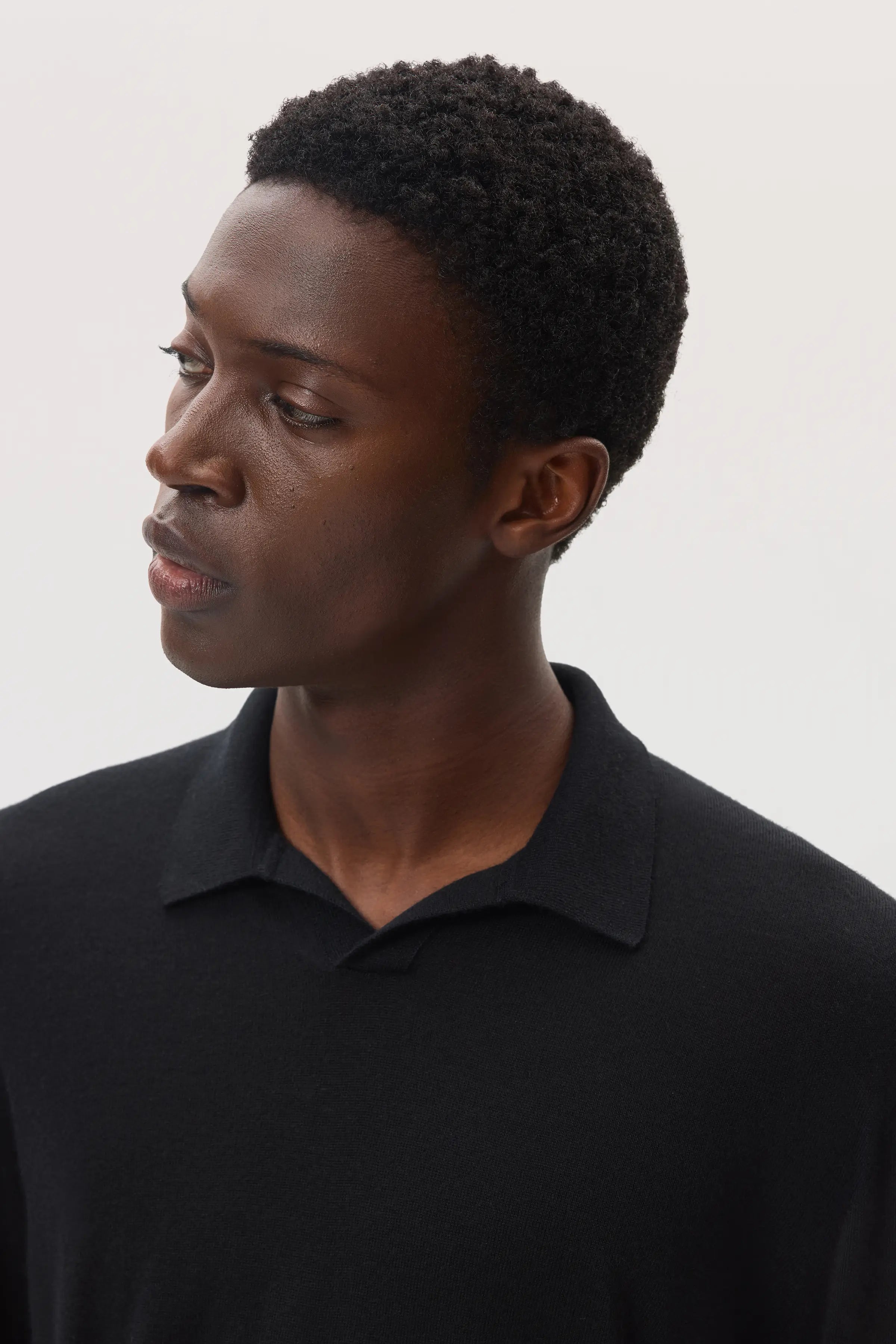 Superfine Cashmere Silk Polo Shirt