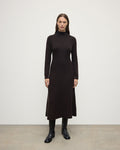 Cashmere Dark Brown Midi Dress