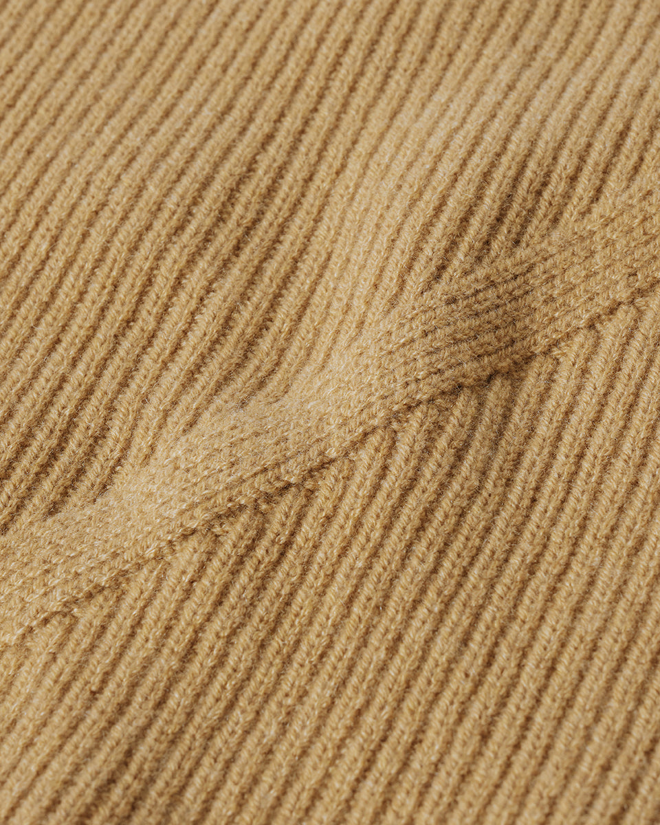 Sleeveless Camel Cashmere Tank Top