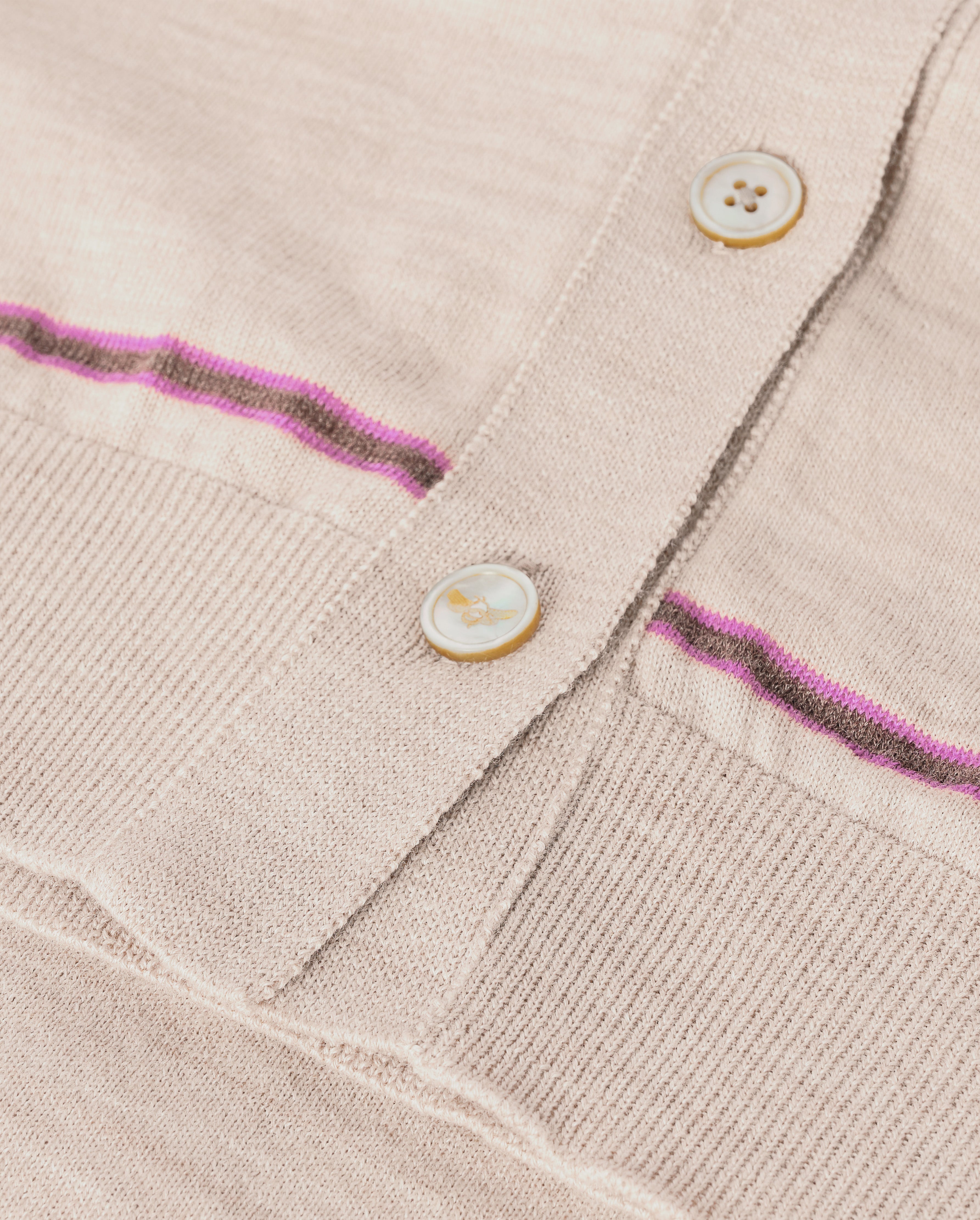 Brae Natural Merino Short Sleeve Cardigan