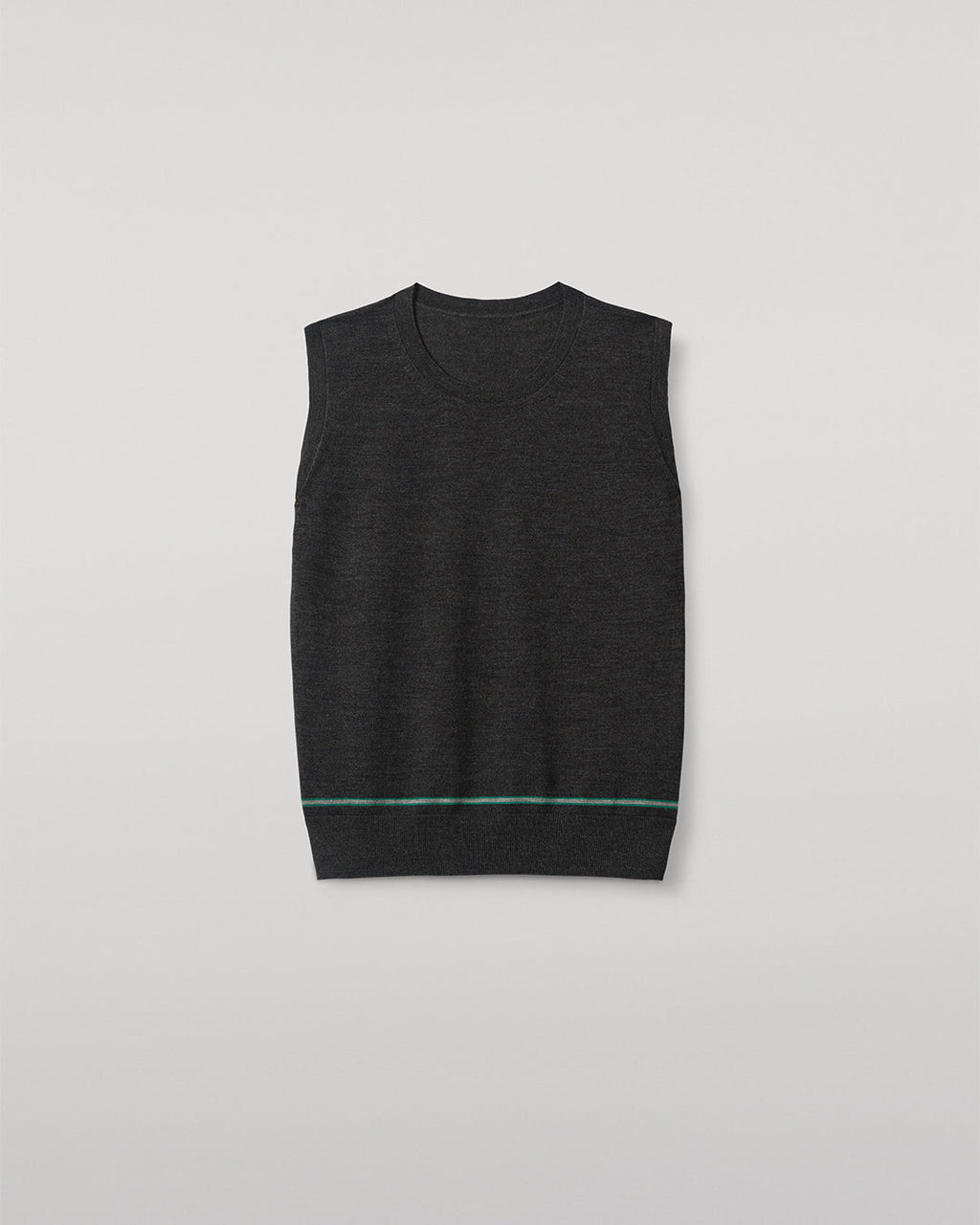 Brae Dark Grey Merino Sleeveless Tank