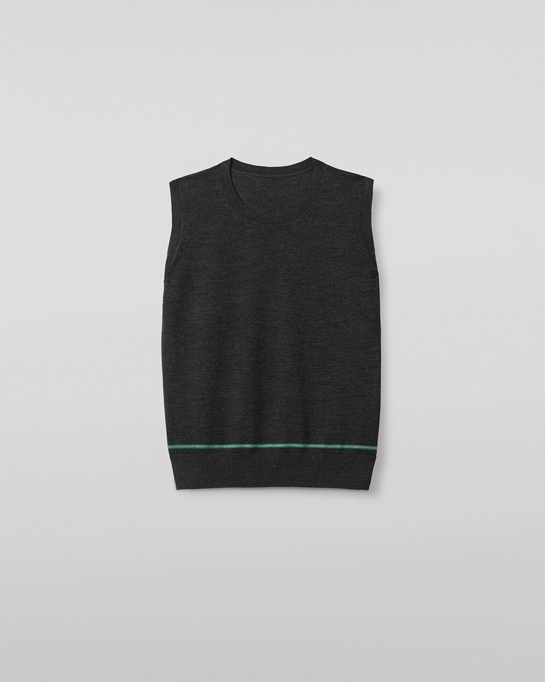 Brae Dark Grey Merino Sleeveless Tank