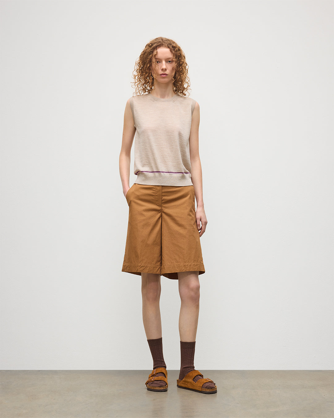 Brae Natural Merino Sleeveless Tank