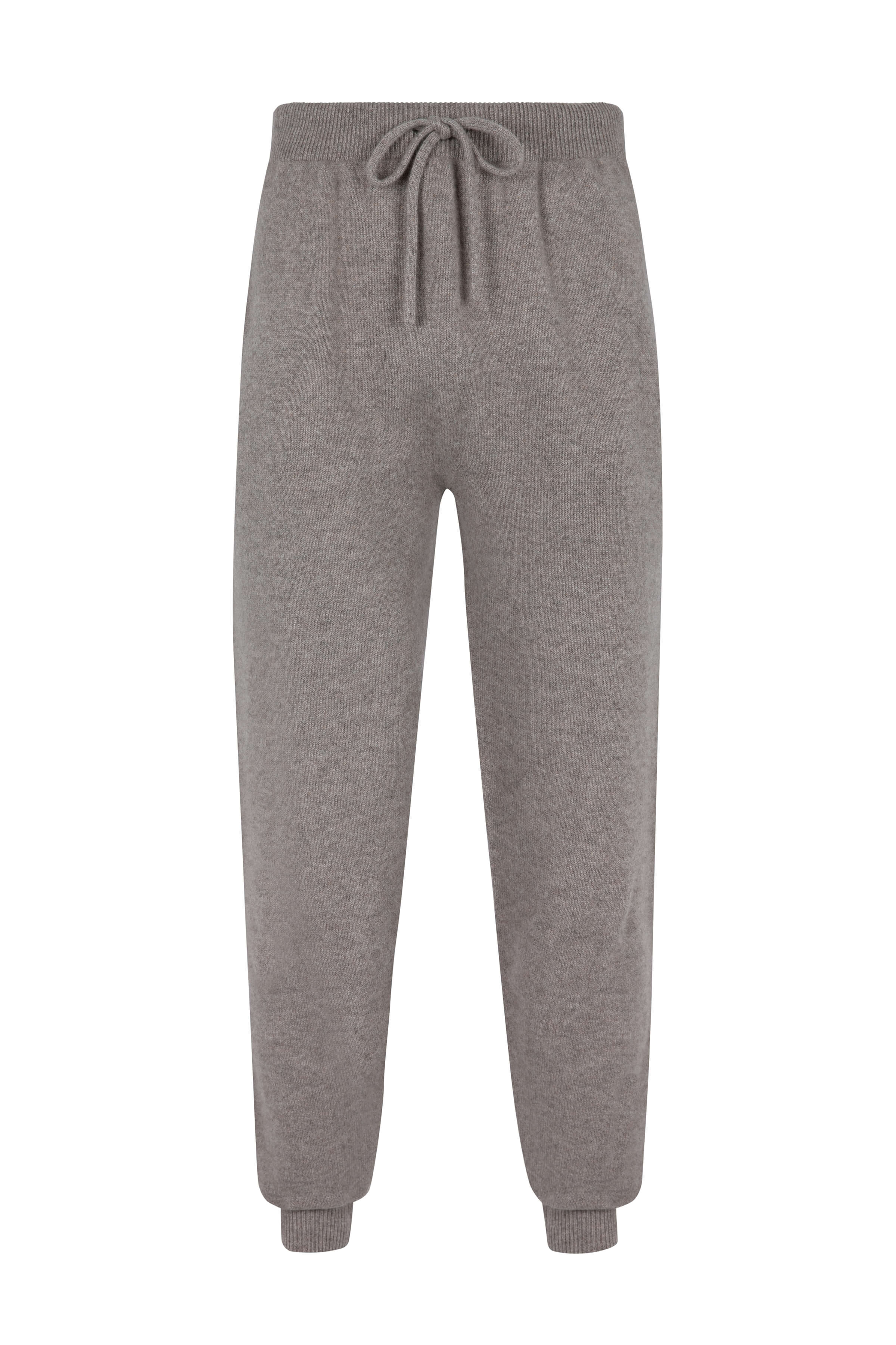 Seamless Cashmere Cuffed Light Brown Joggers
