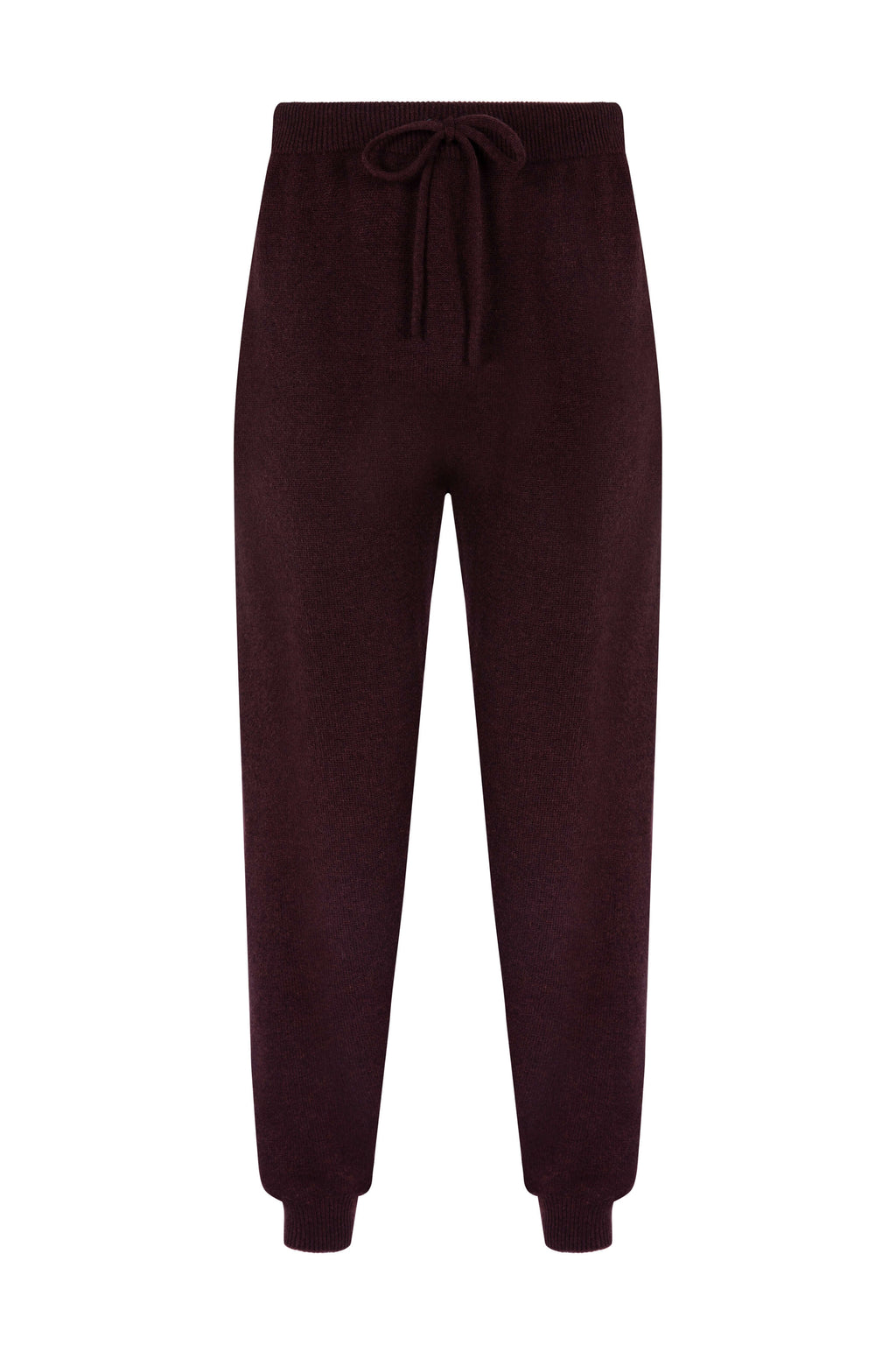 Seamless Cashmere Cuffed Dark Brown Joggers