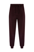 Seamless Cashmere Cuffed Dark Brown Joggers