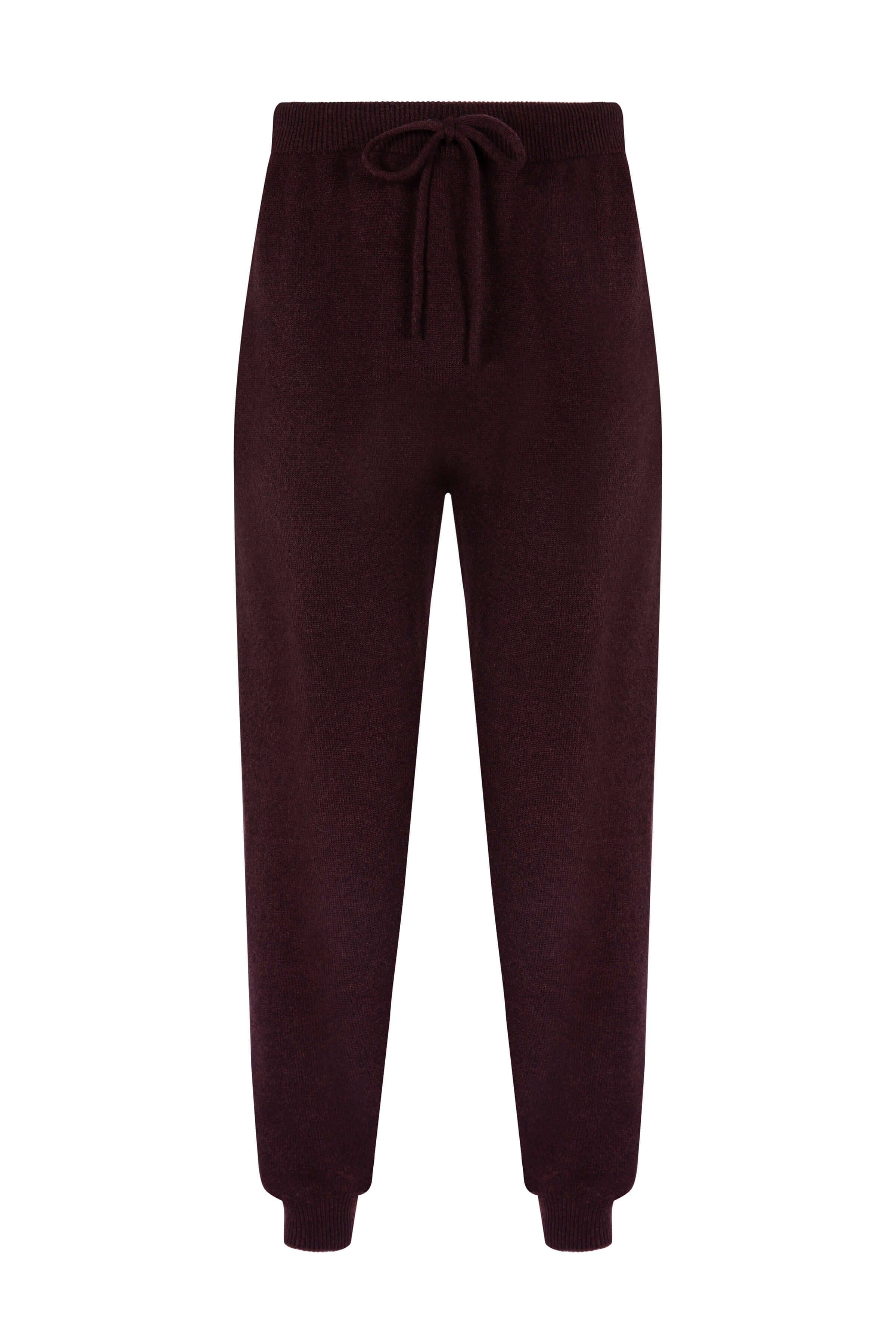 Seamless Cashmere Cuffed Dark Brown Joggers