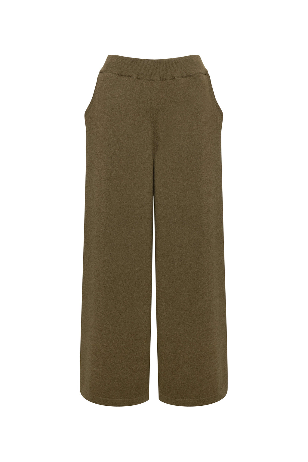 Olive Green Cashmere Trousers