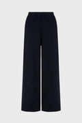 Low Rise Black Cashmere Slouch Pants