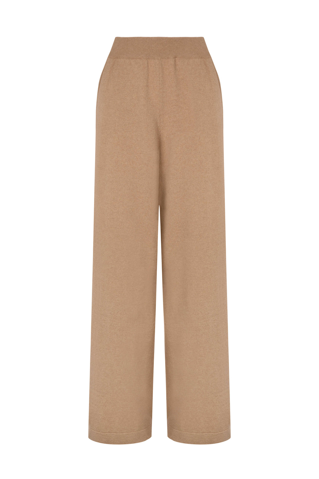 Wide Leg Camel Cashmere Culottes