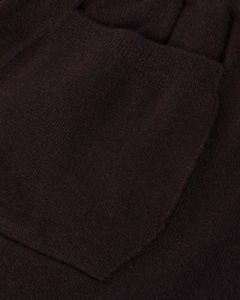 Tapered Cashmere Dark Brown Joggers