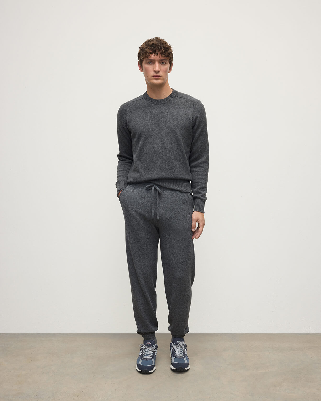 Kirk Mid Grey Cashmere Sweatpants
