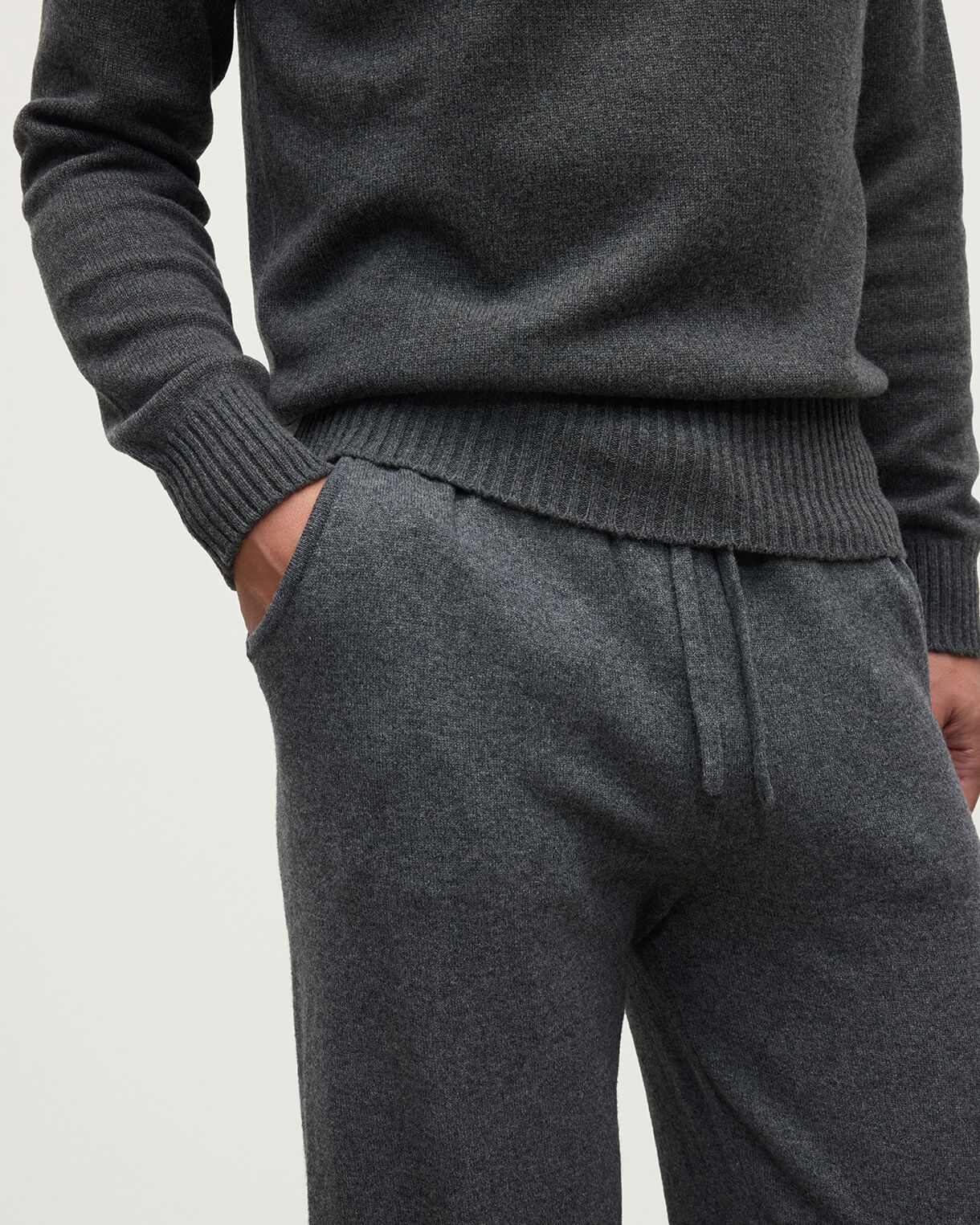 Kirk Mid Grey Cashmere Sweatpants