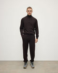 Tapered Cashmere Dark Brown Joggers