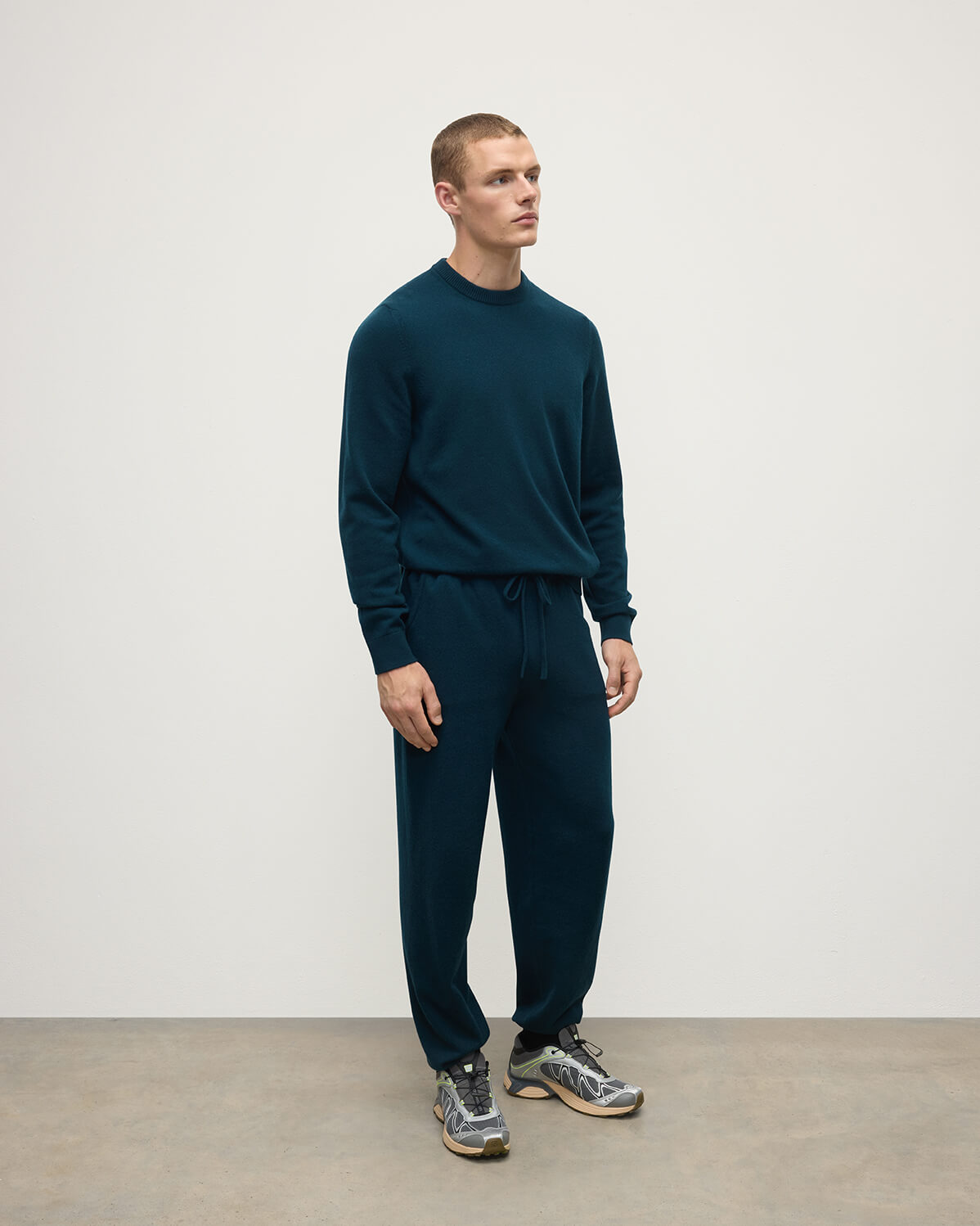 Kirk Bottle Green Cashmere Sweatpants