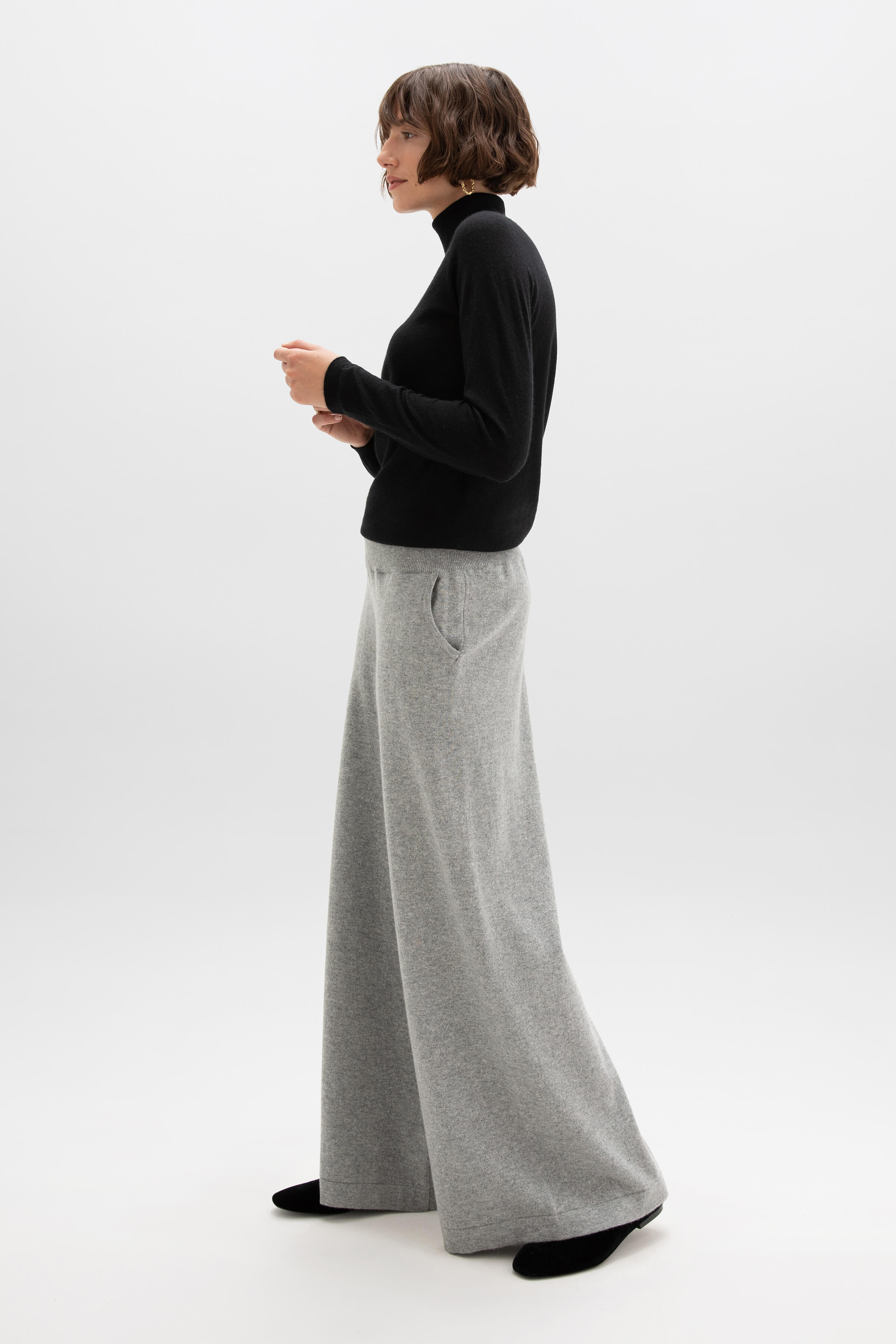 Light Grey Cashmere Trousers