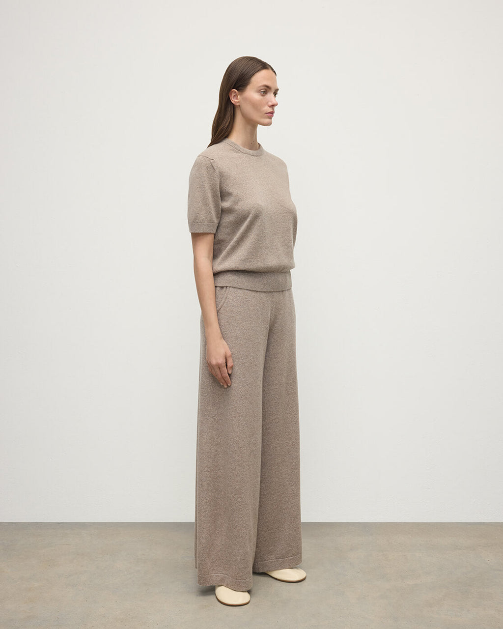 Light Brown Cashmere Trousers