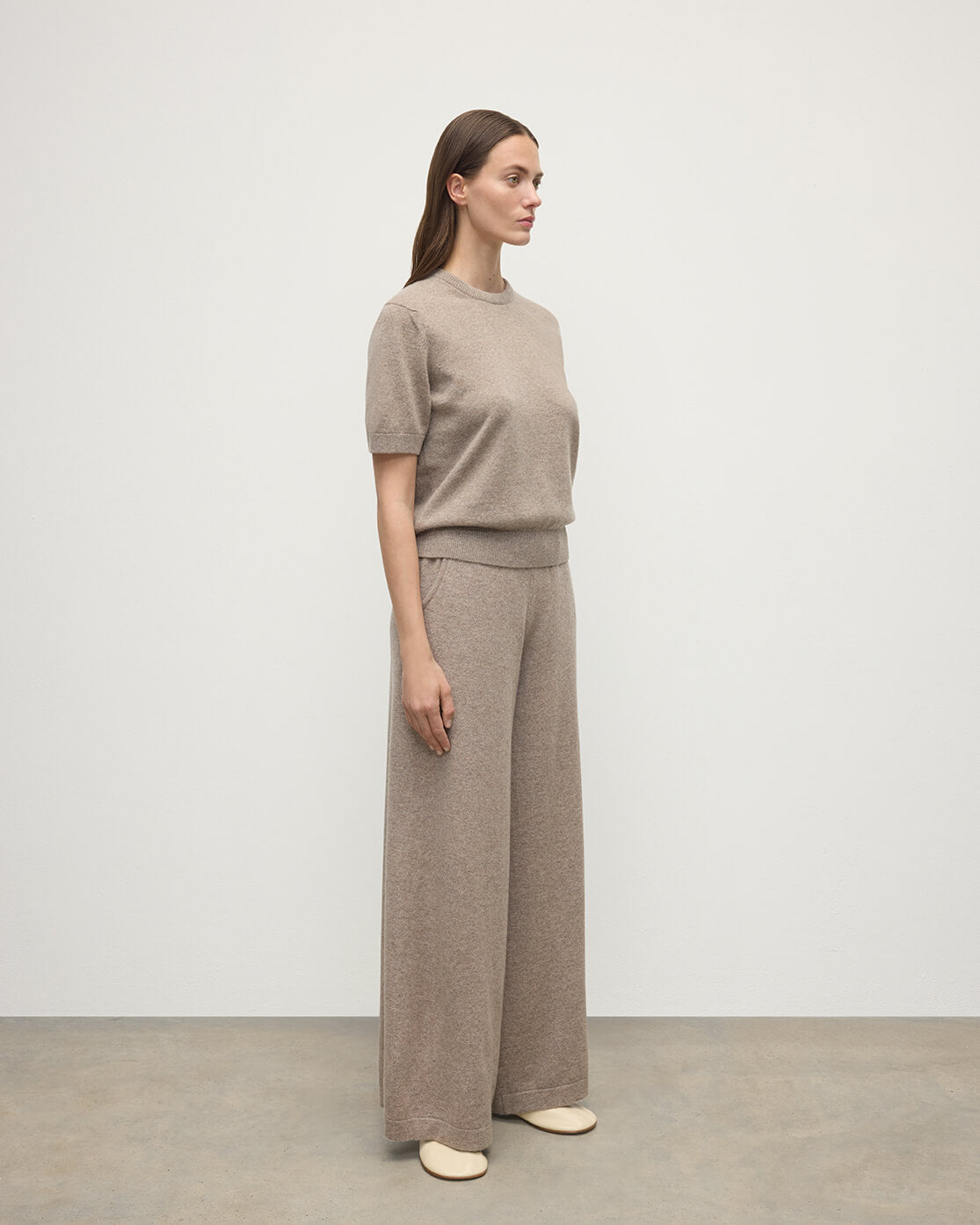 Light Brown Cashmere Trousers