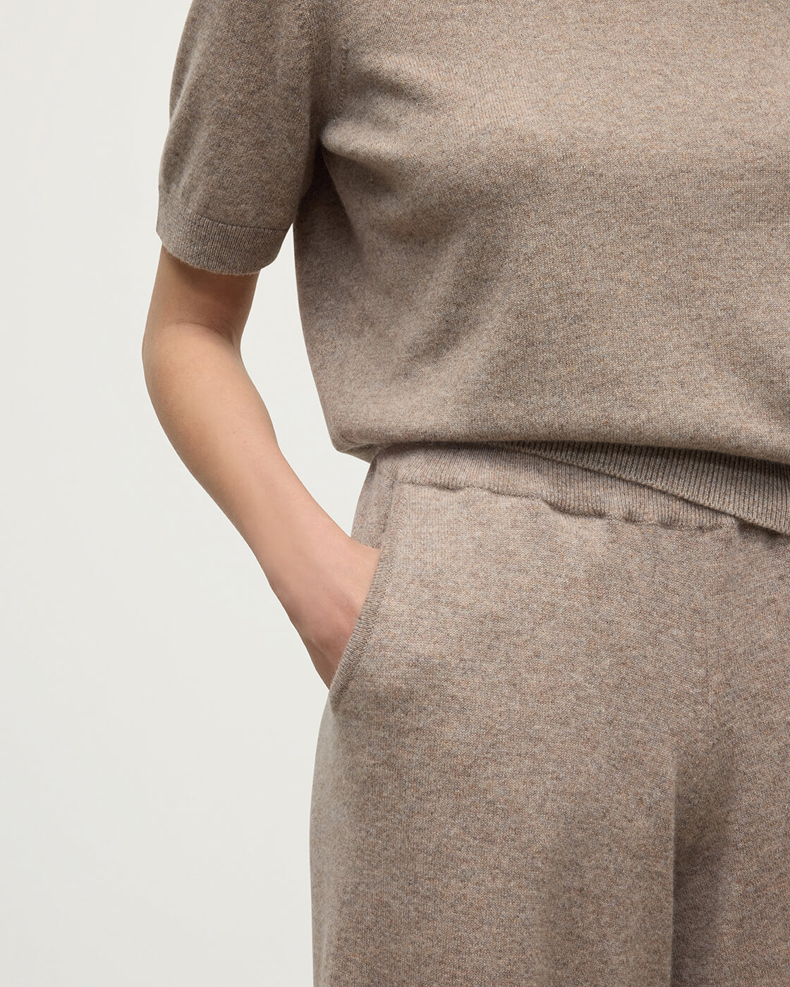 Light Brown Cashmere Trousers