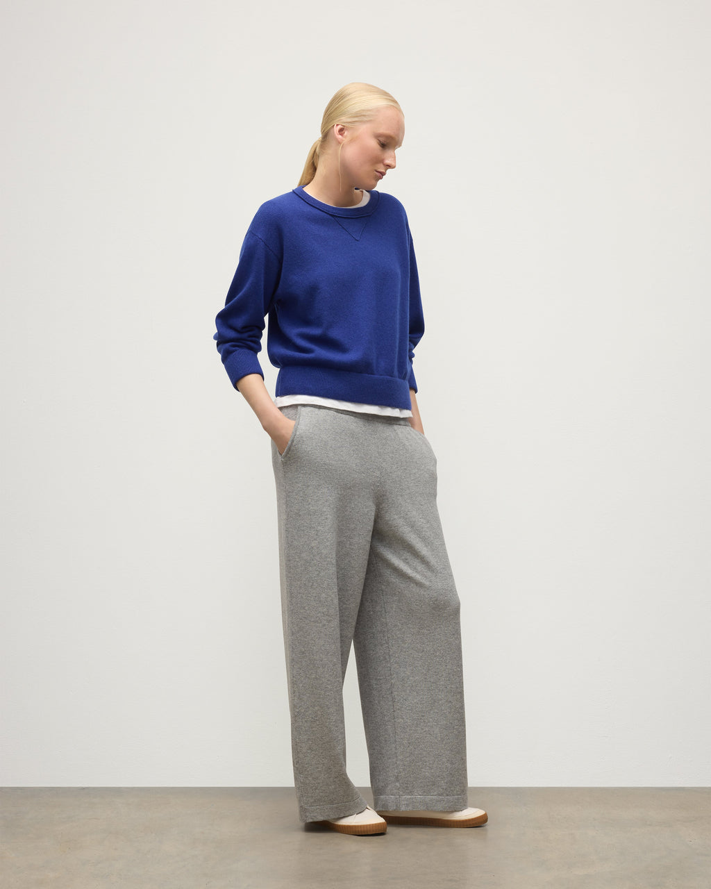 Coll Light Grey Cashmere Trouser