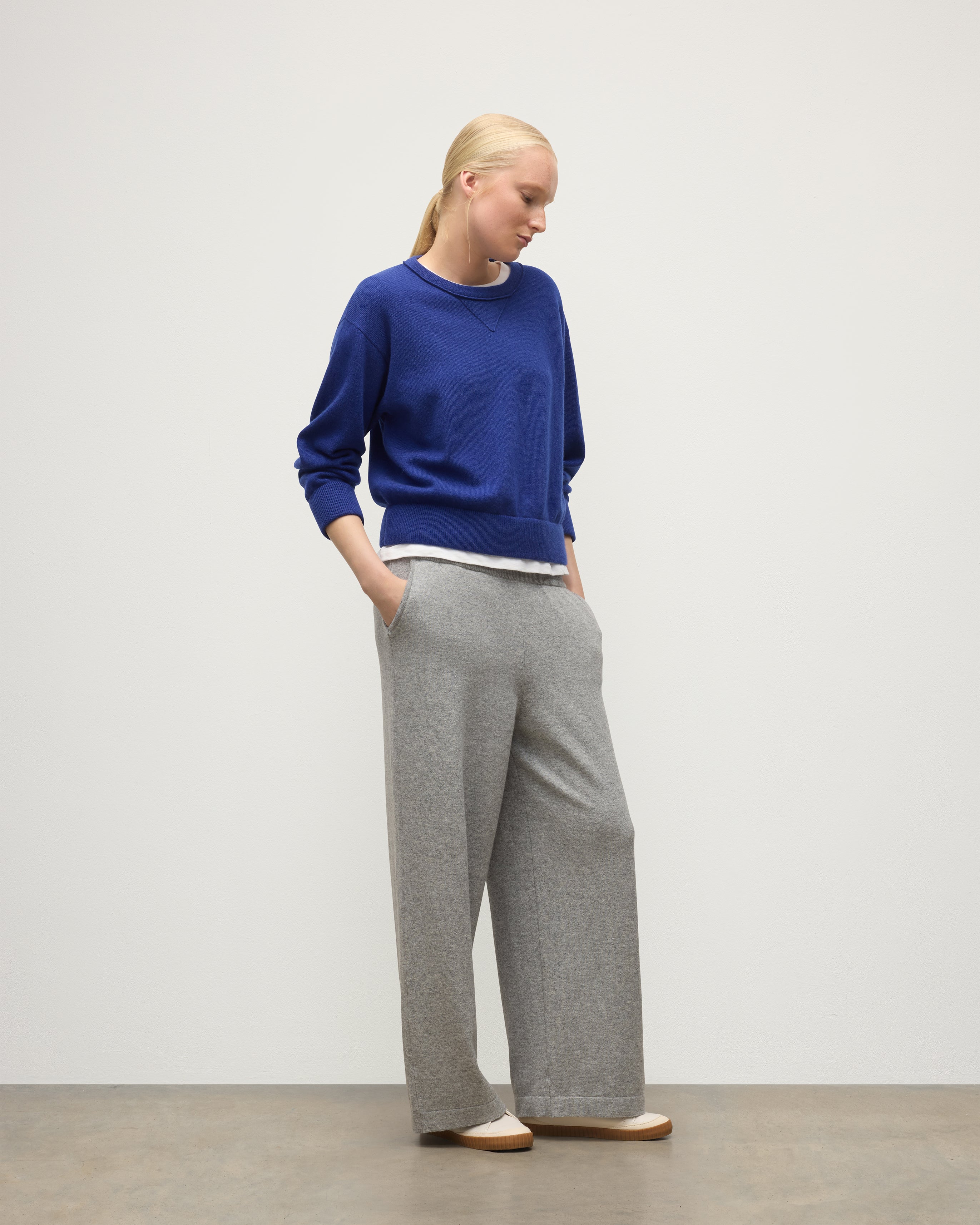 Coll Light Grey Cashmere Trouser