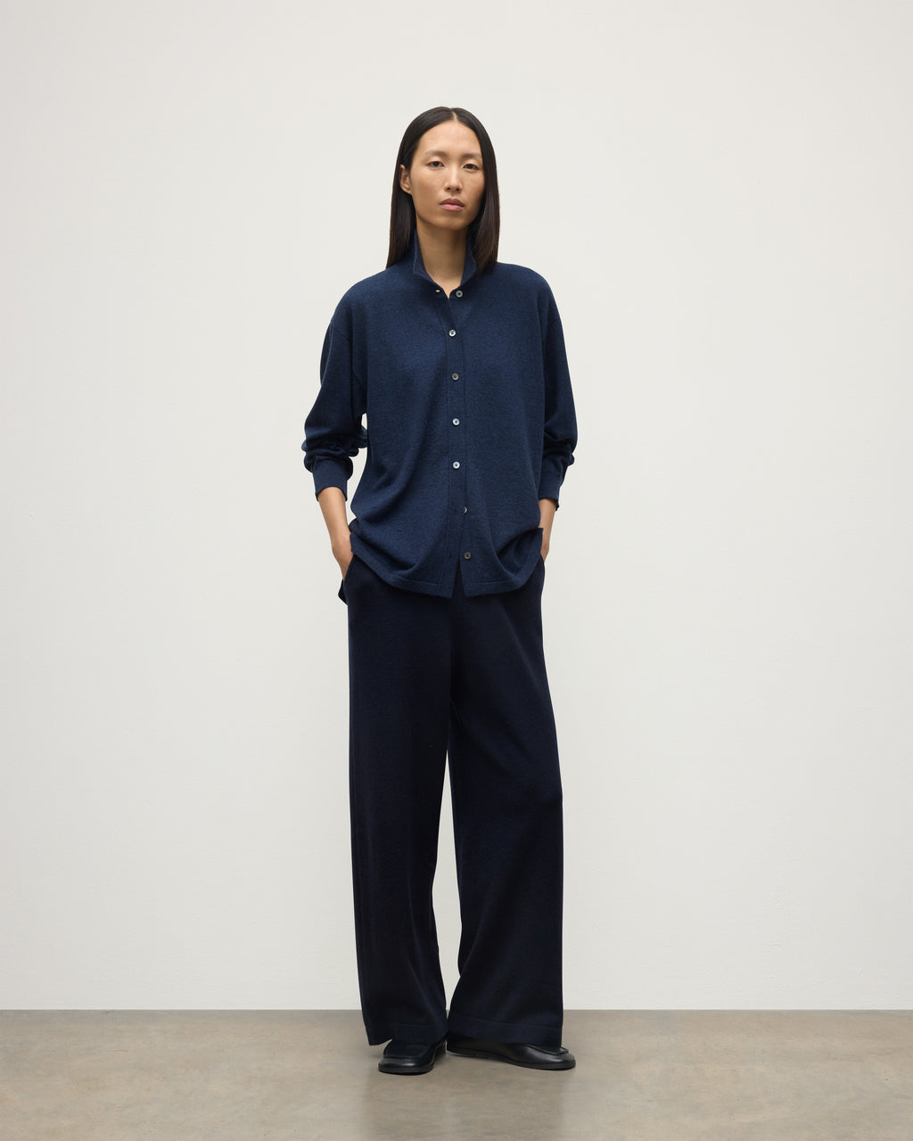 Coll Dark Navy Cashmere Trouser