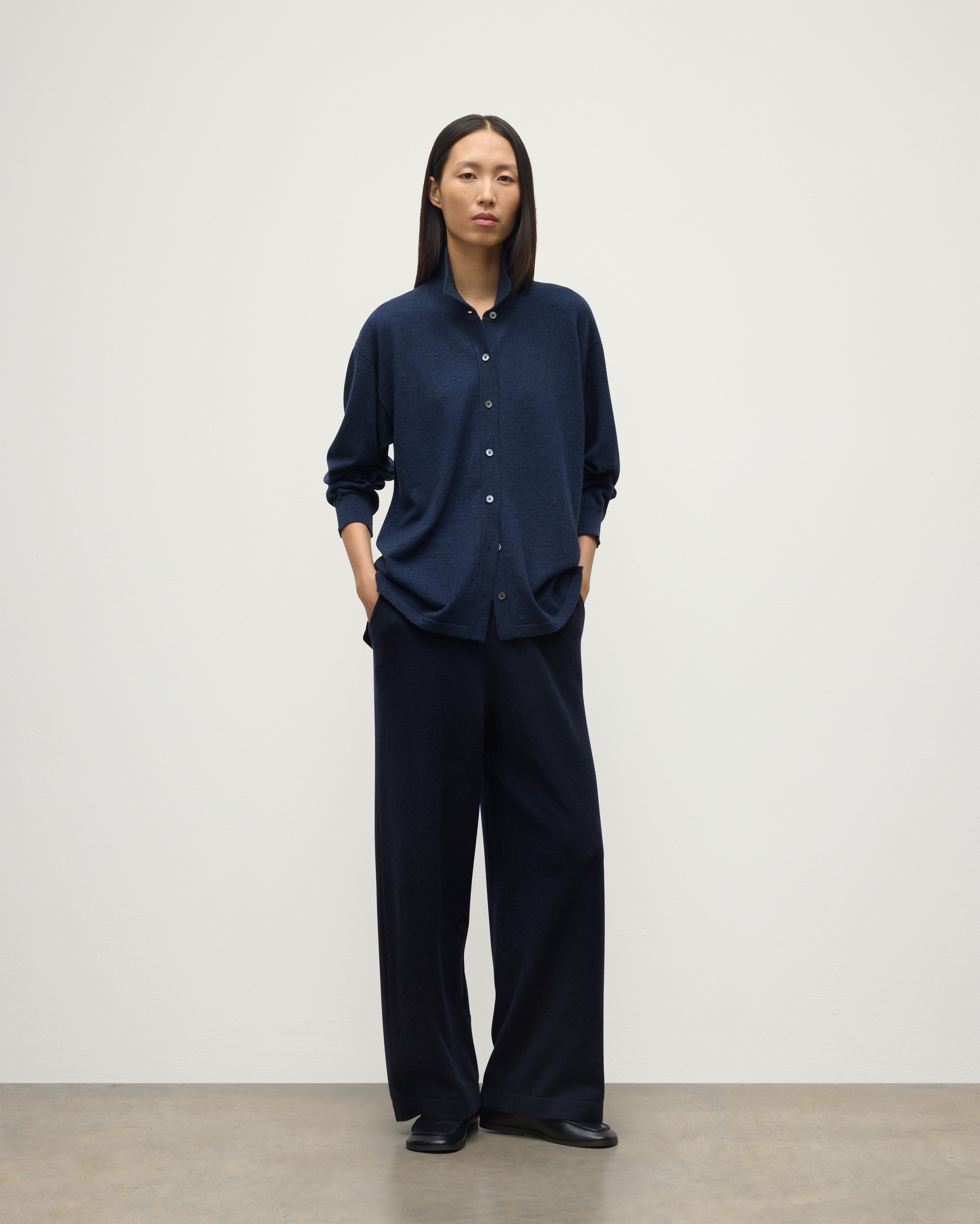 Coll Dark Navy Cashmere Trouser