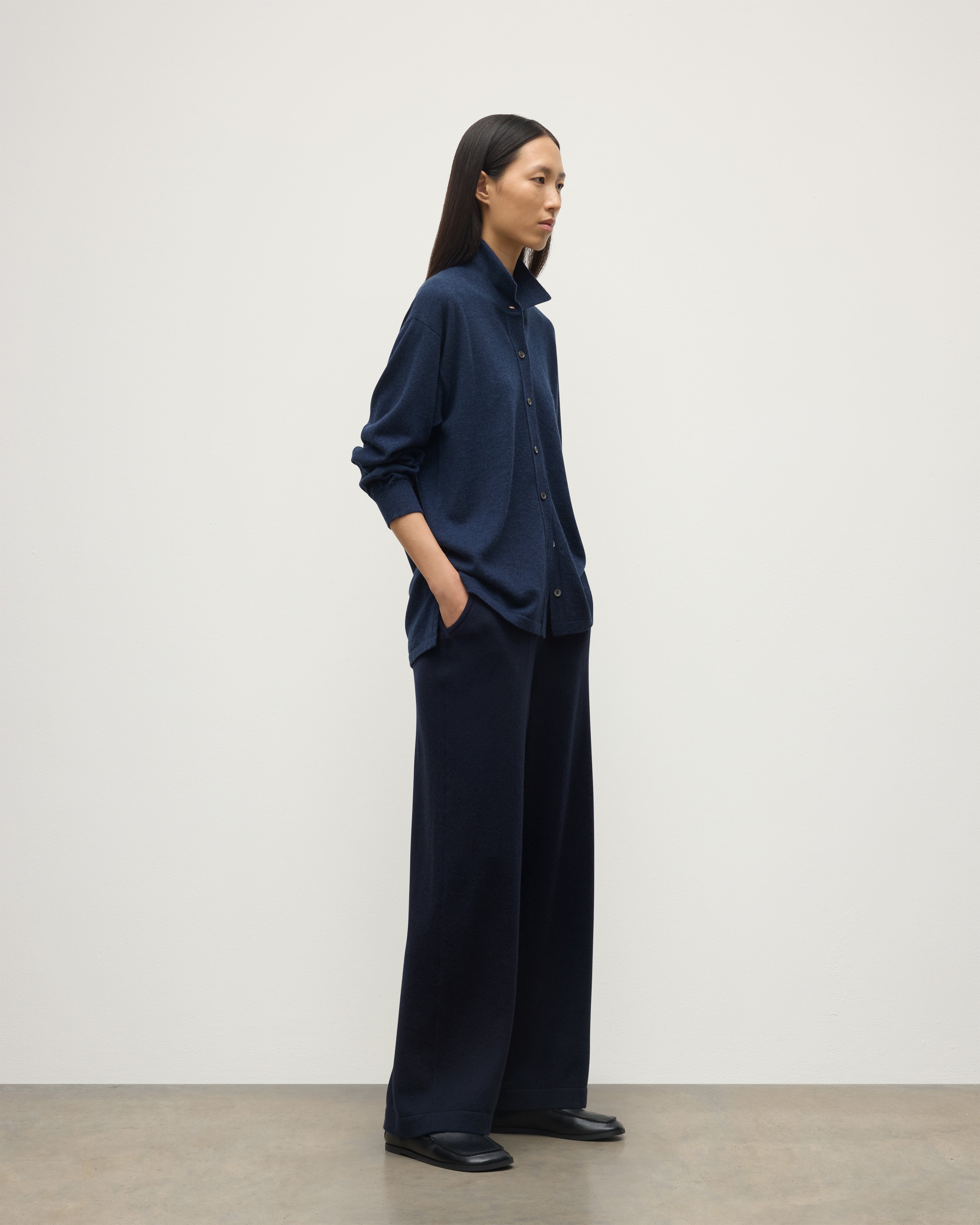Coll Dark Navy Cashmere Trouser