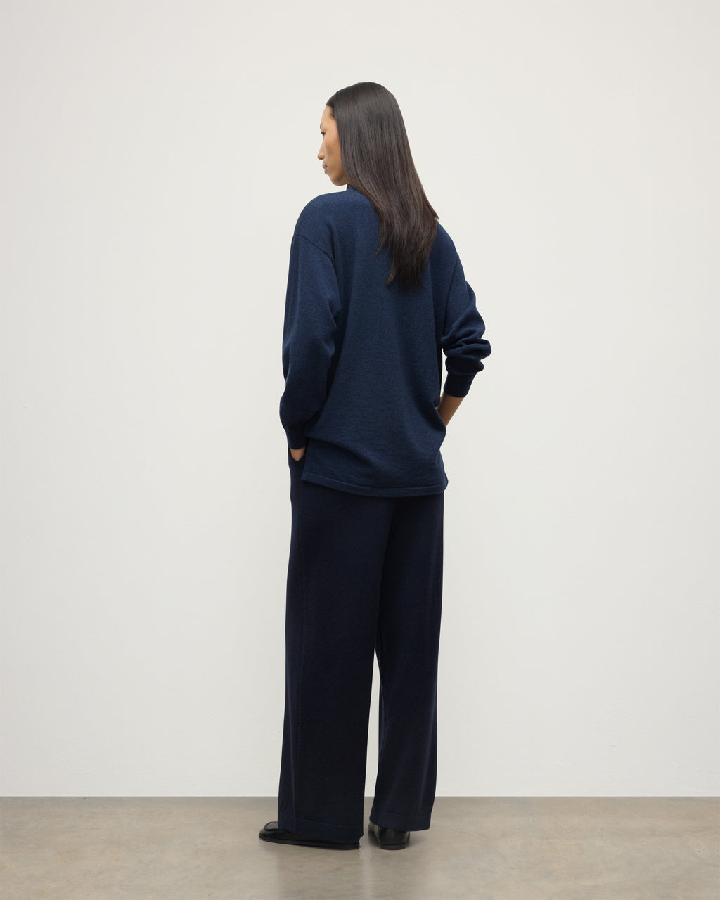 Coll Dark Navy Cashmere Trouser