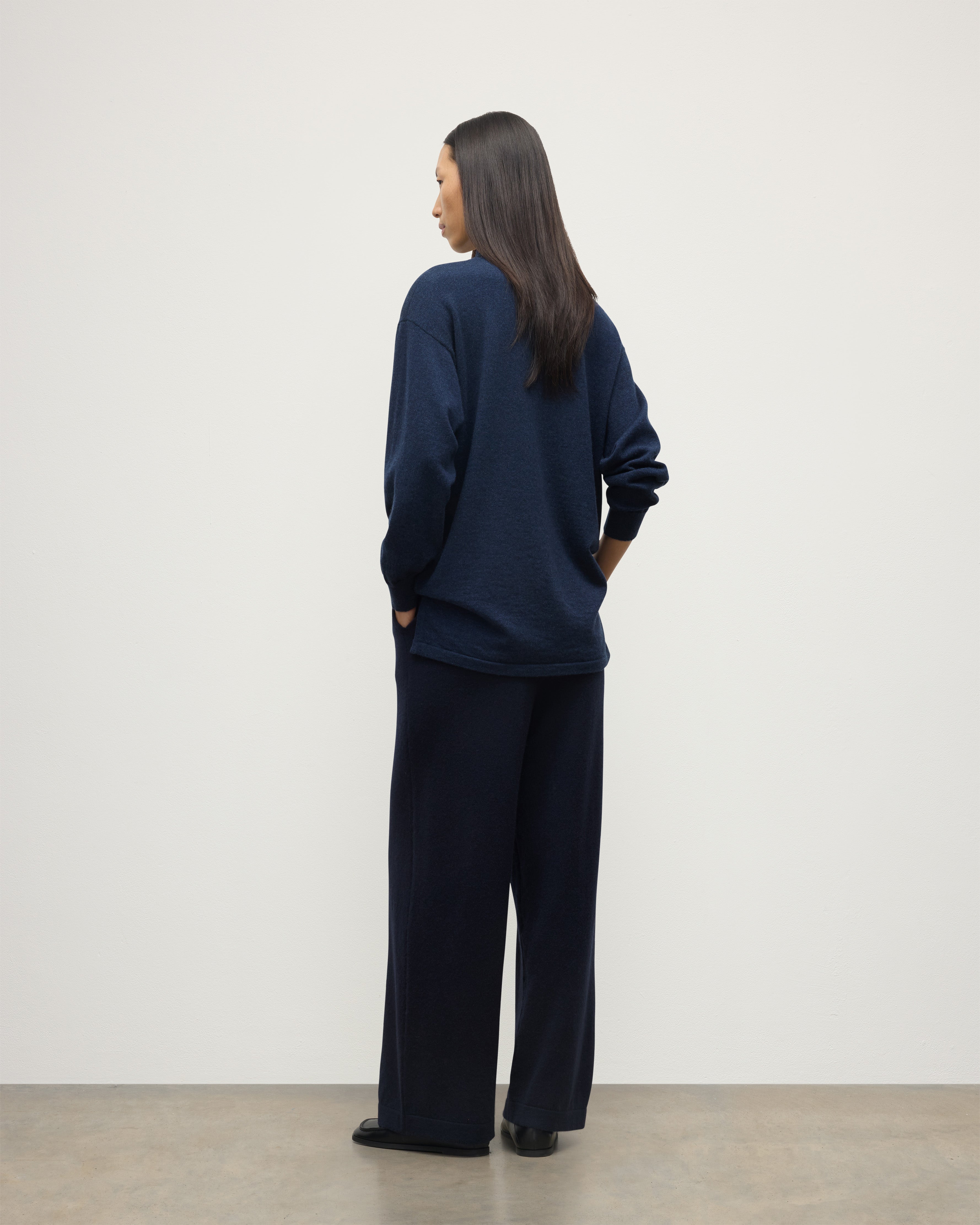 Coll Dark Navy Cashmere Trouser