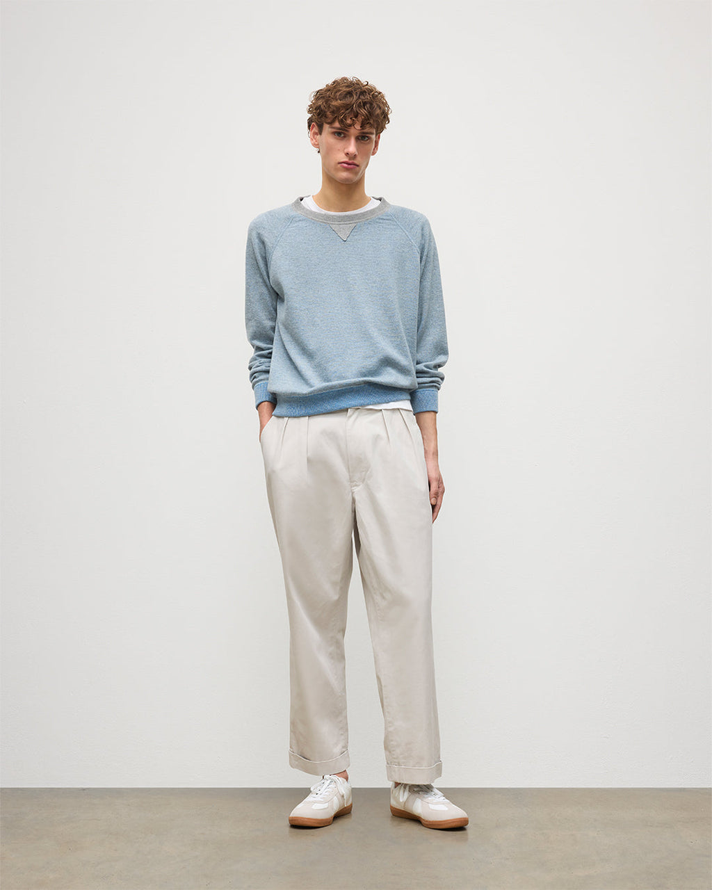 Beach Blue Cashmere Sweatshirt