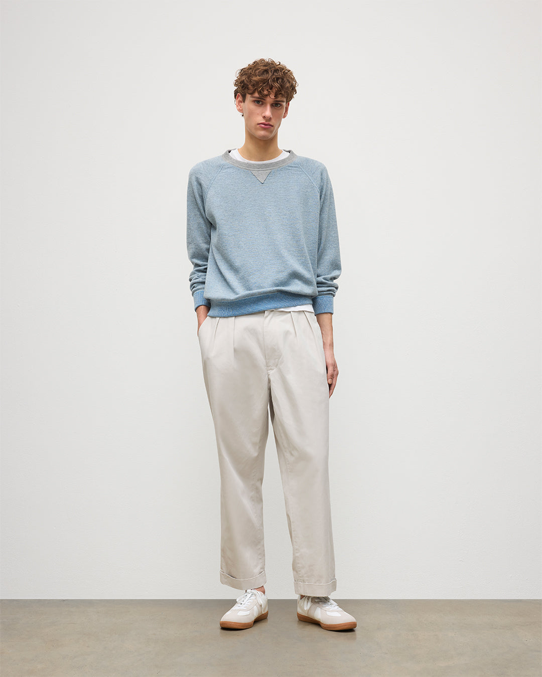 Beach Blue Cashmere Sweatshirt