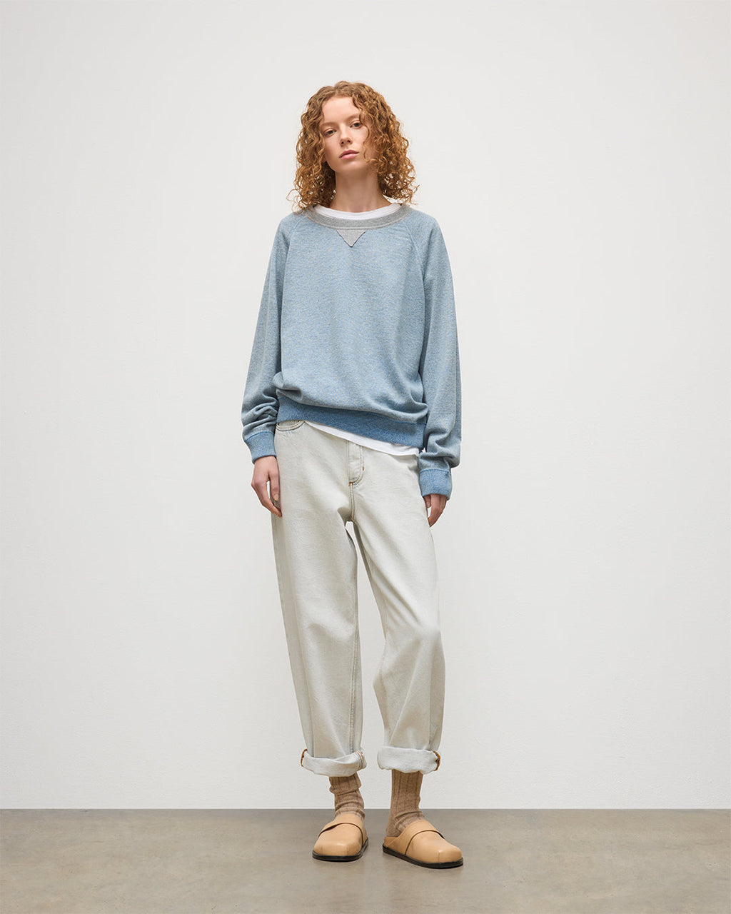 Beach Blue Cashmere Sweatshirt